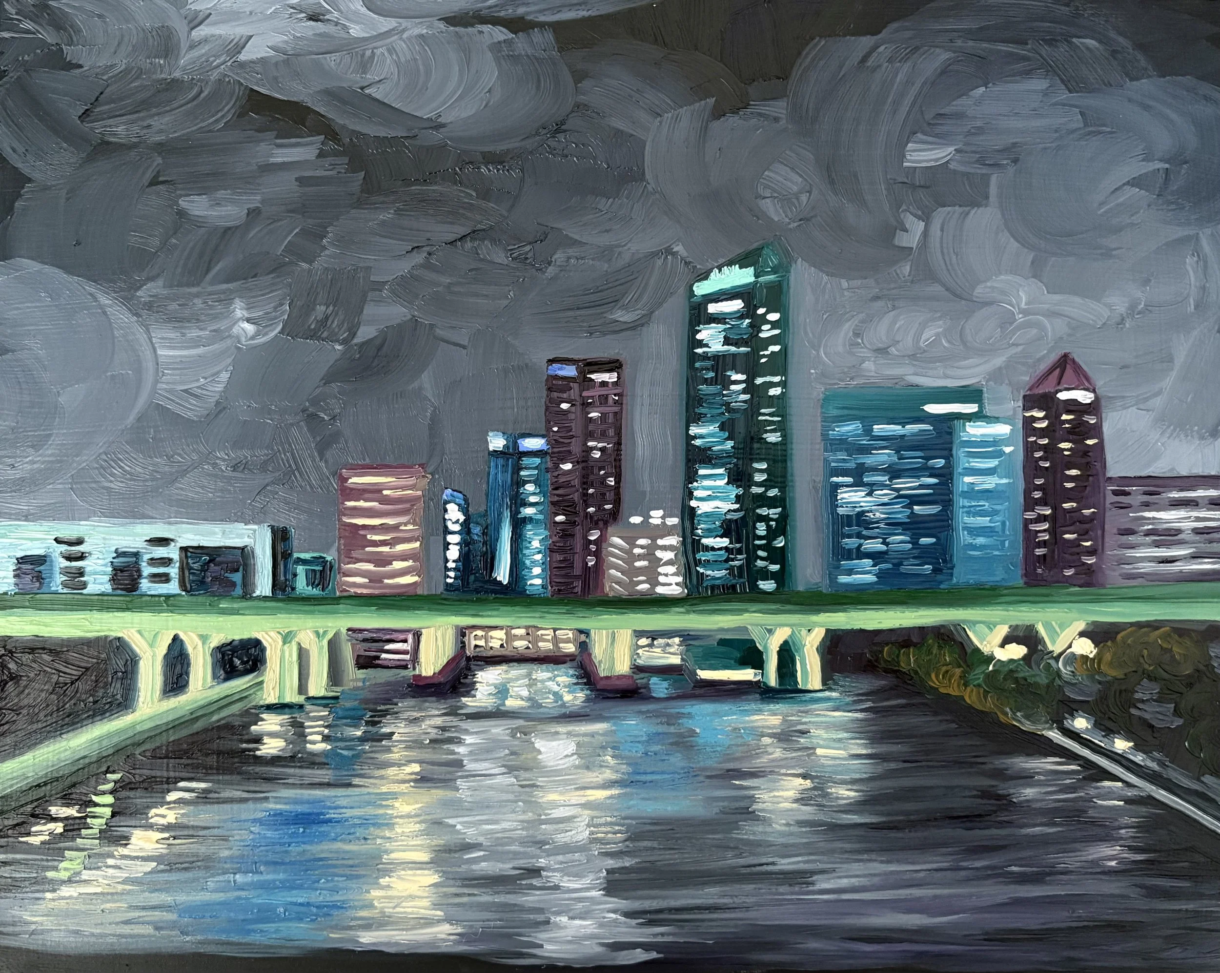 Tampa Nights
8x10
Oil on Panel 
2026