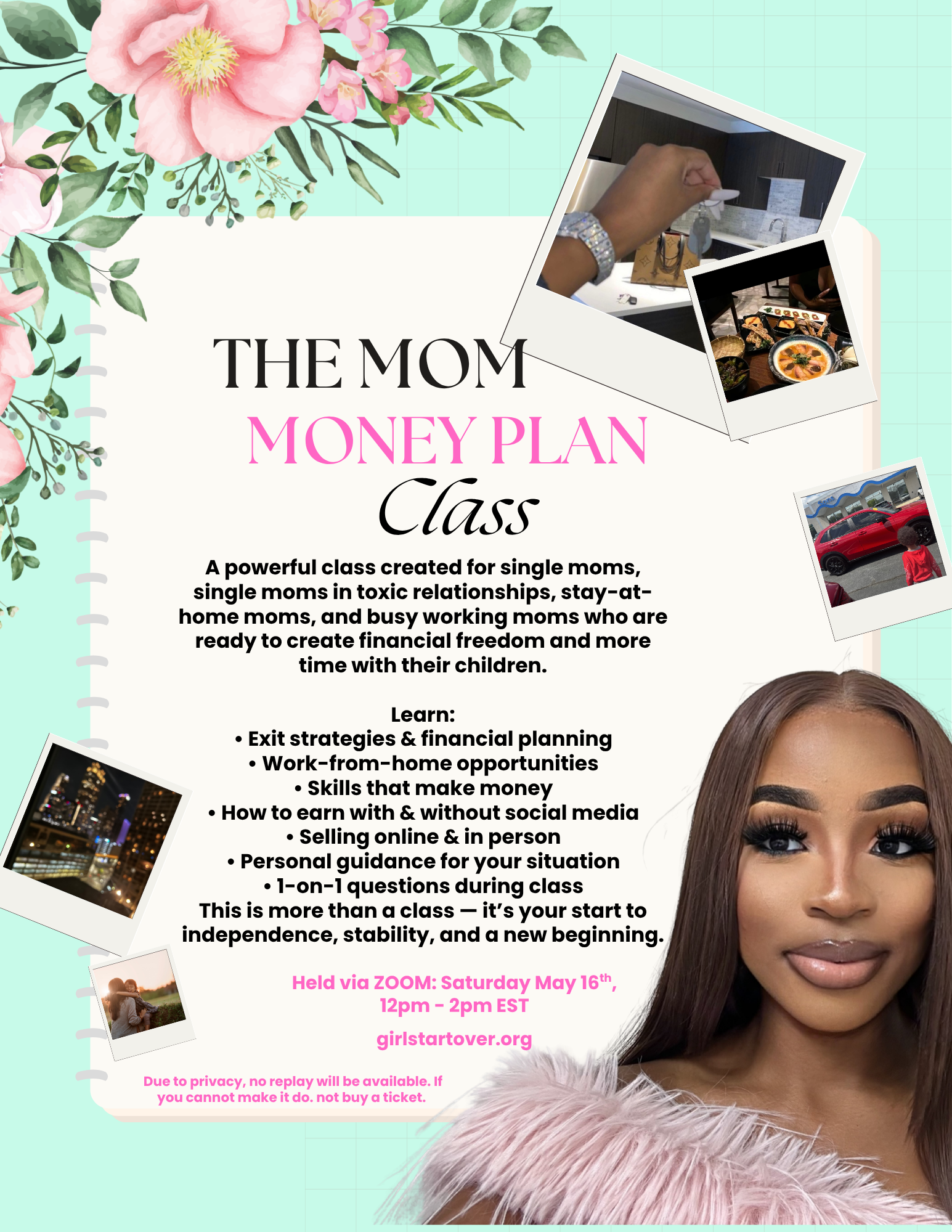 Mom Money Plan Class May 16th (ZOOM Session)