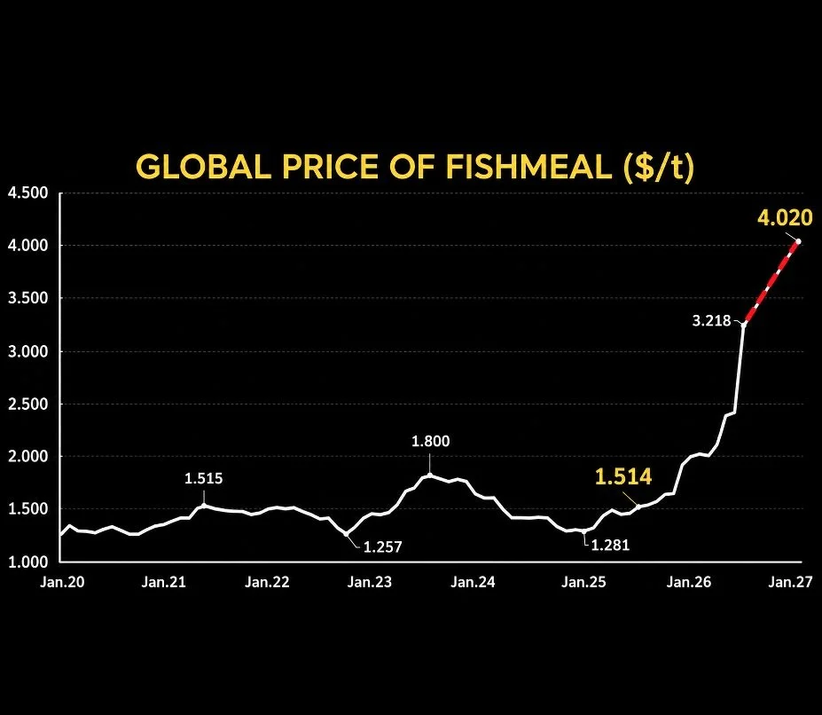 STANDARD FISHMEAL PRICES COULD REACH 4.000 $/t