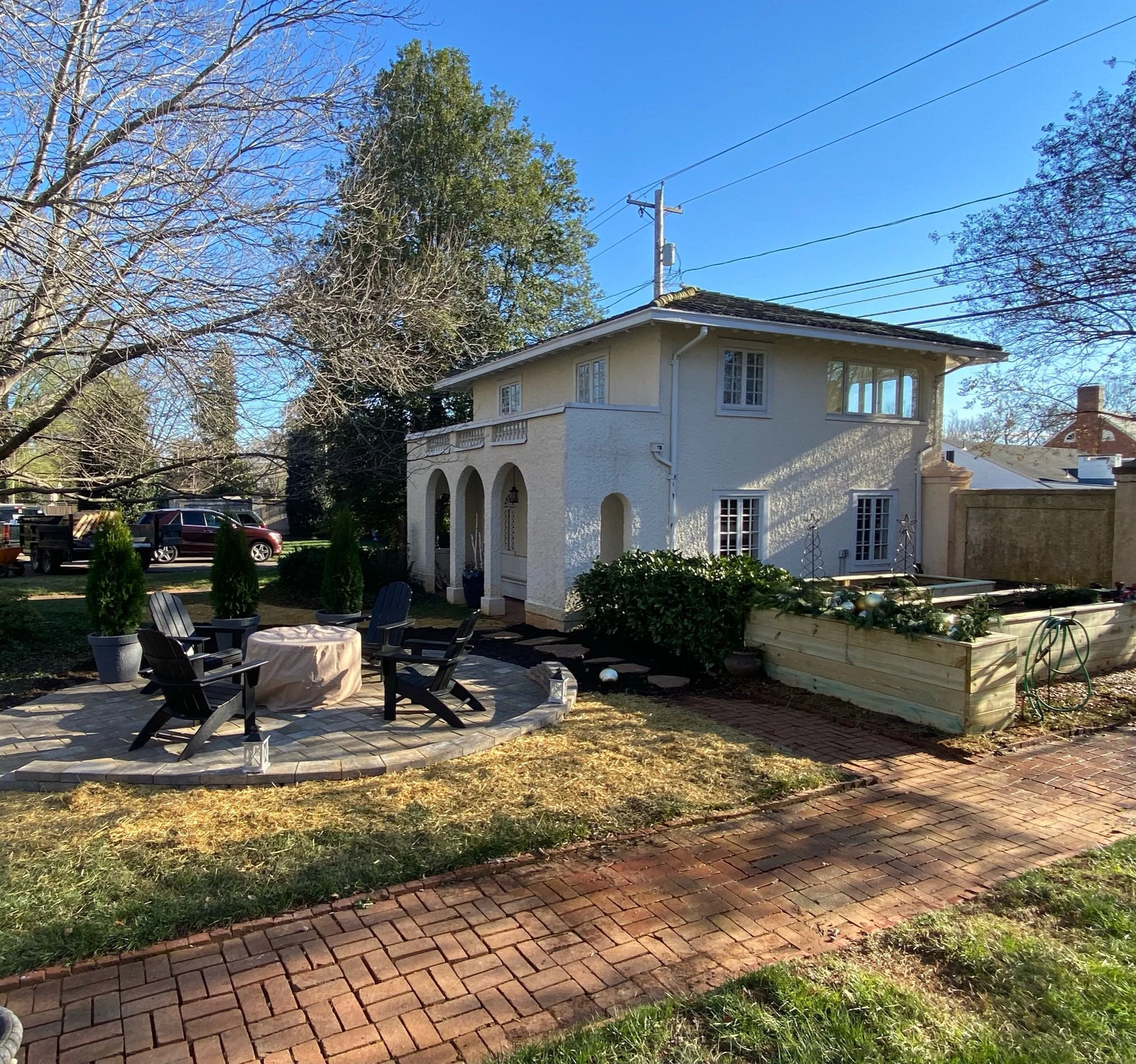 Residential Patio, Walkway, and Firepit in Richmond, Virginia