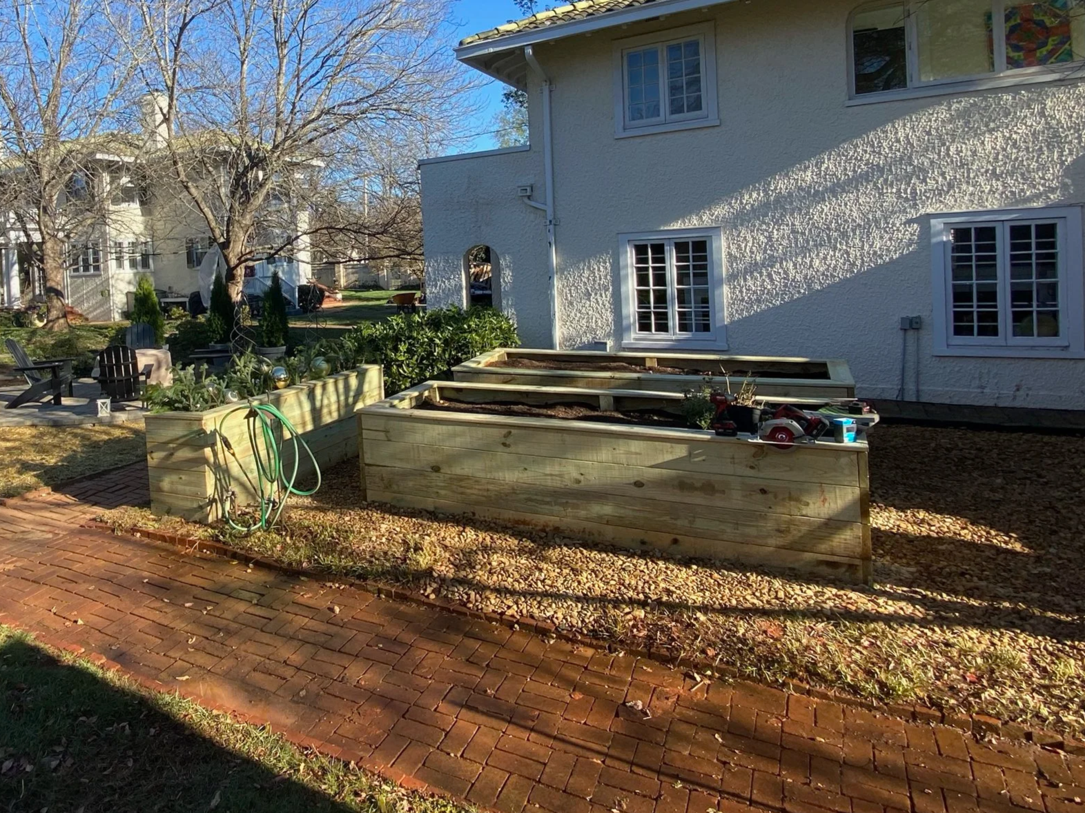 Custom built garden and flower boxes