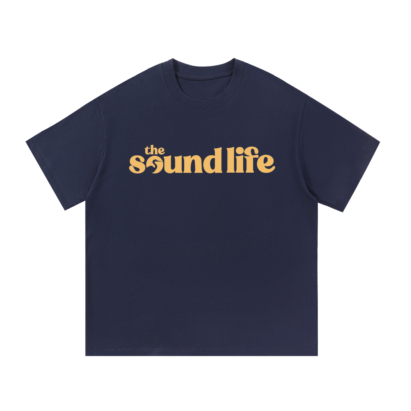 Custom Navy Blue Shoreline Tee