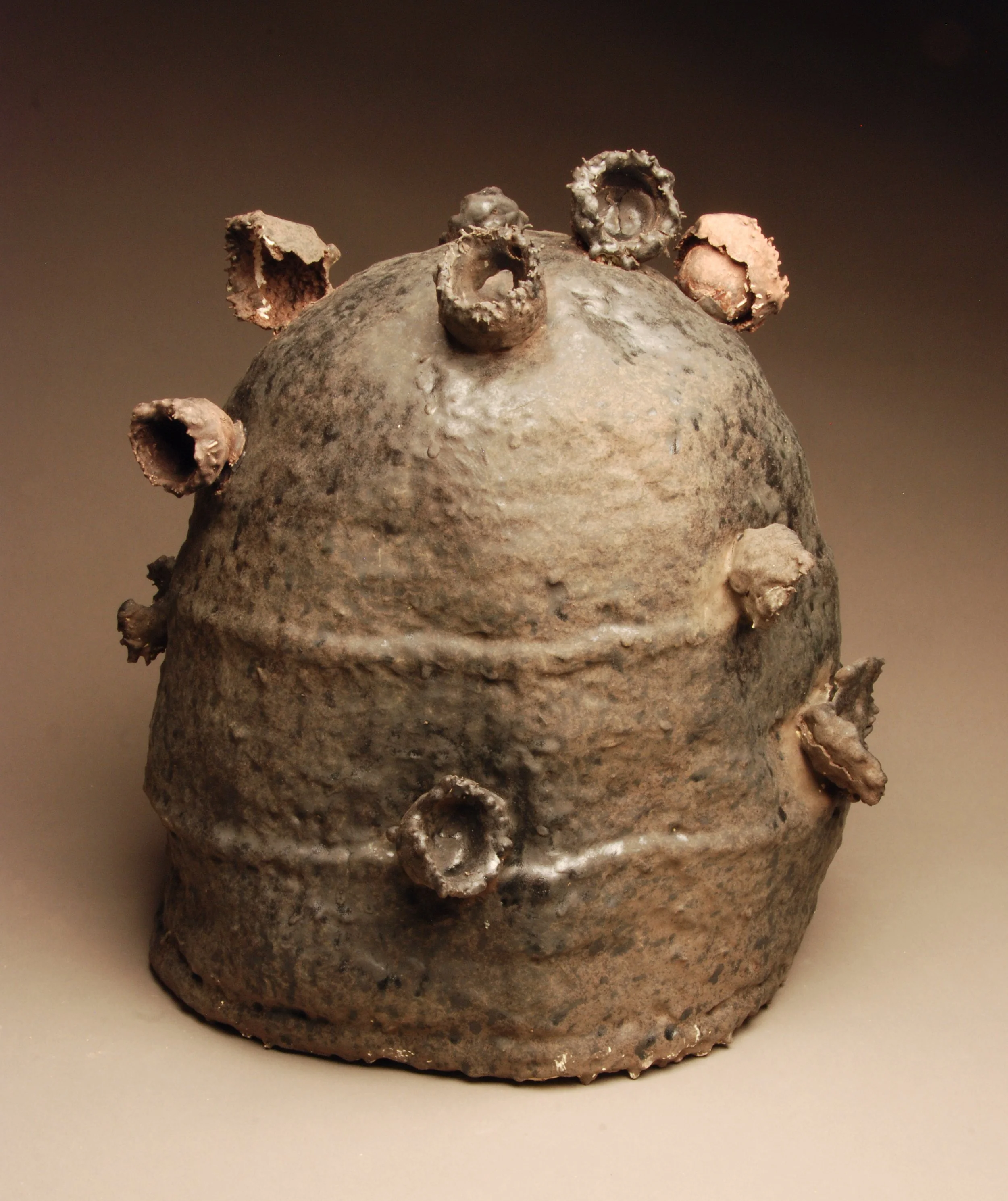 Nest II, 2012
Casting slip, various other materials, glaze
Dimensions: (w, d, h) 16” x 12” x 12”