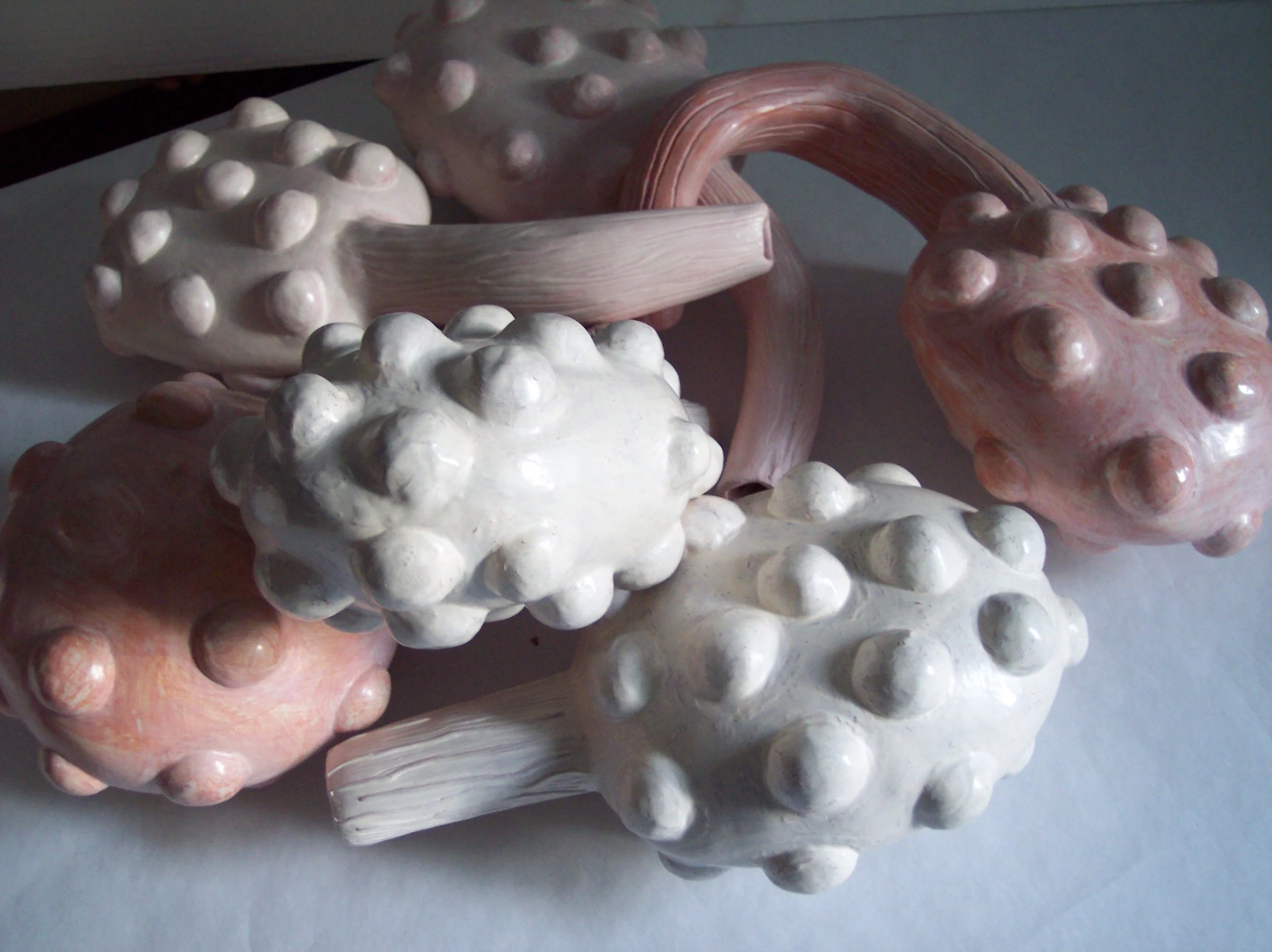 Ovaries II, 2011
Low fire earthenware, Terra sigillata
Dimensions: variable