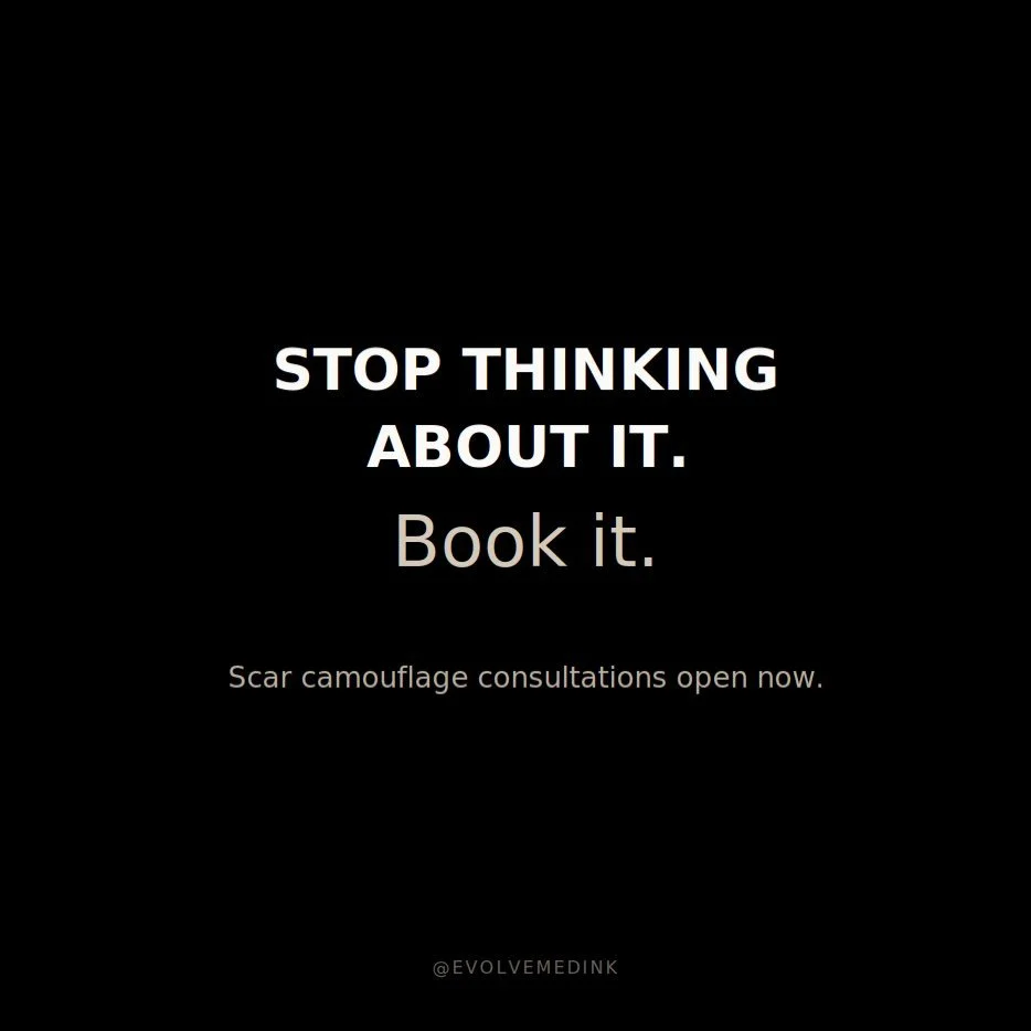 Stop thinking about it. Book it. 🤍⁣
⁣
I know life gets busy, and not everyone has time to come in for an in-person consultation right away. That&rsquo;s okay, you have options.⁣
⁣
You&rsquo;re welcome to submit photos of your scar for a price estima