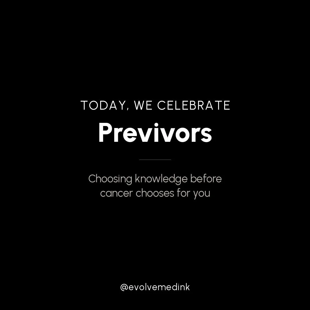 Today we celebrate Previvors. If you haven&rsquo;t heard the term, a previvor is someone who carries a hereditary cancer risk often through a genetic mutation like BRCA and chooses proactive care before a cancer diagnosis ever happens.⁣
⁣
Being a pre