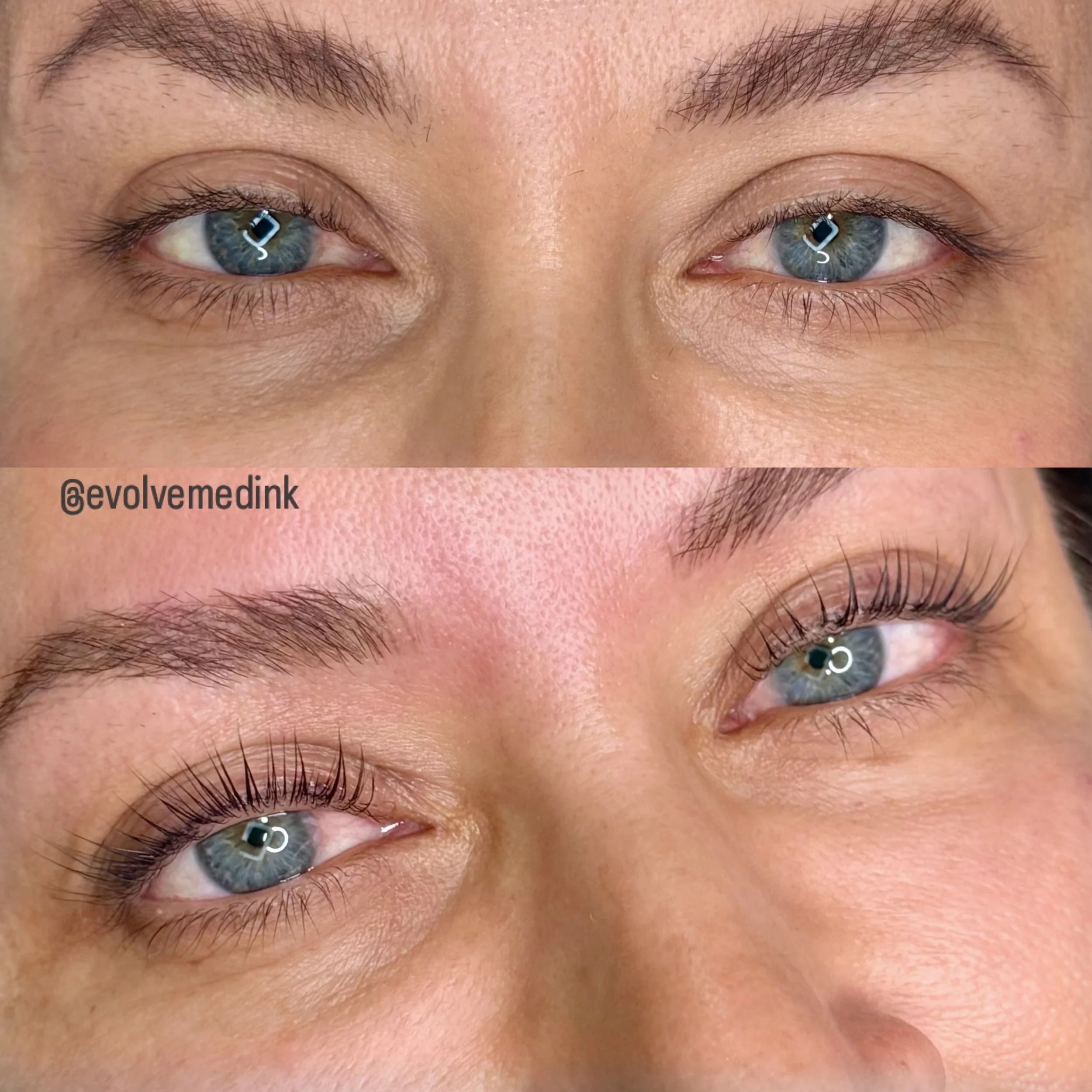 Korean Lash Lift 🤍 Gives your natural lashes a beautiful lift without the need for lash curlers. Lasts 6-8 weeks.