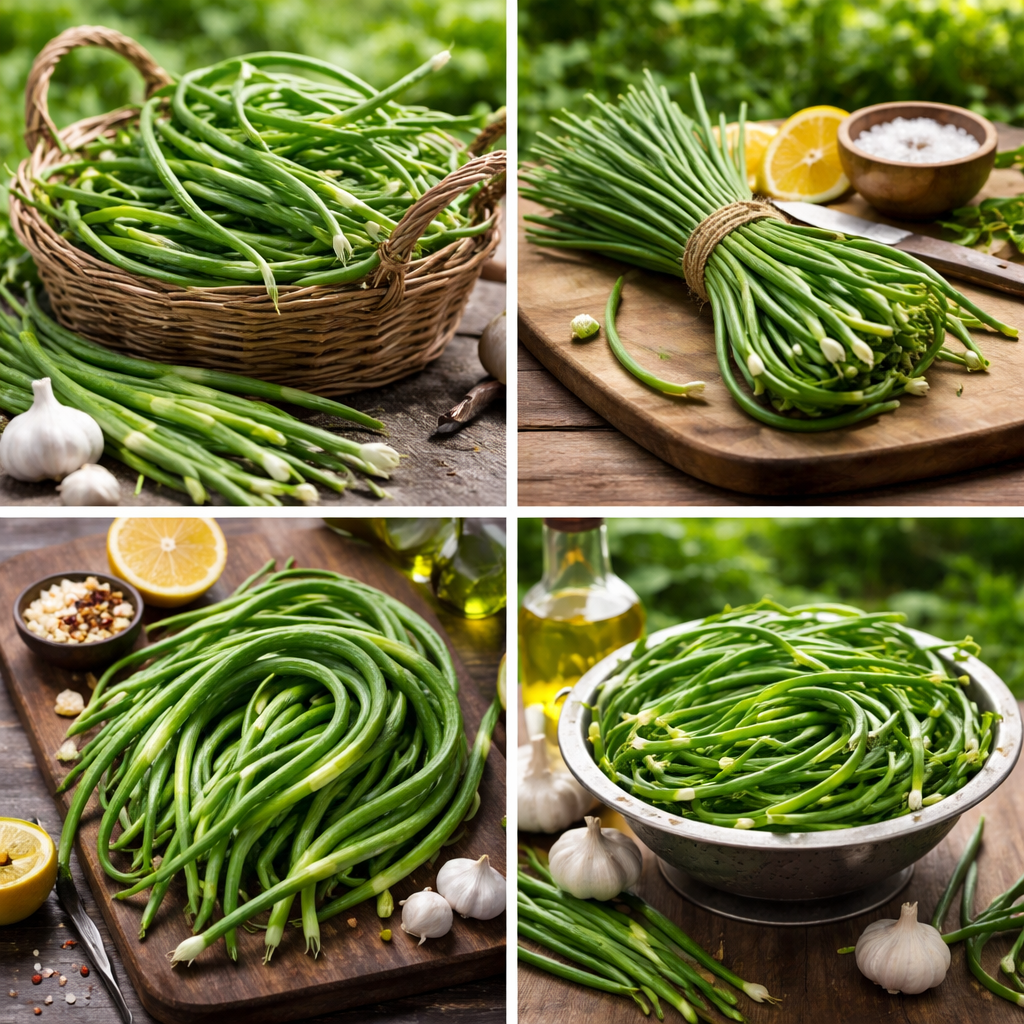 Organically Grown  Garlic Scapes