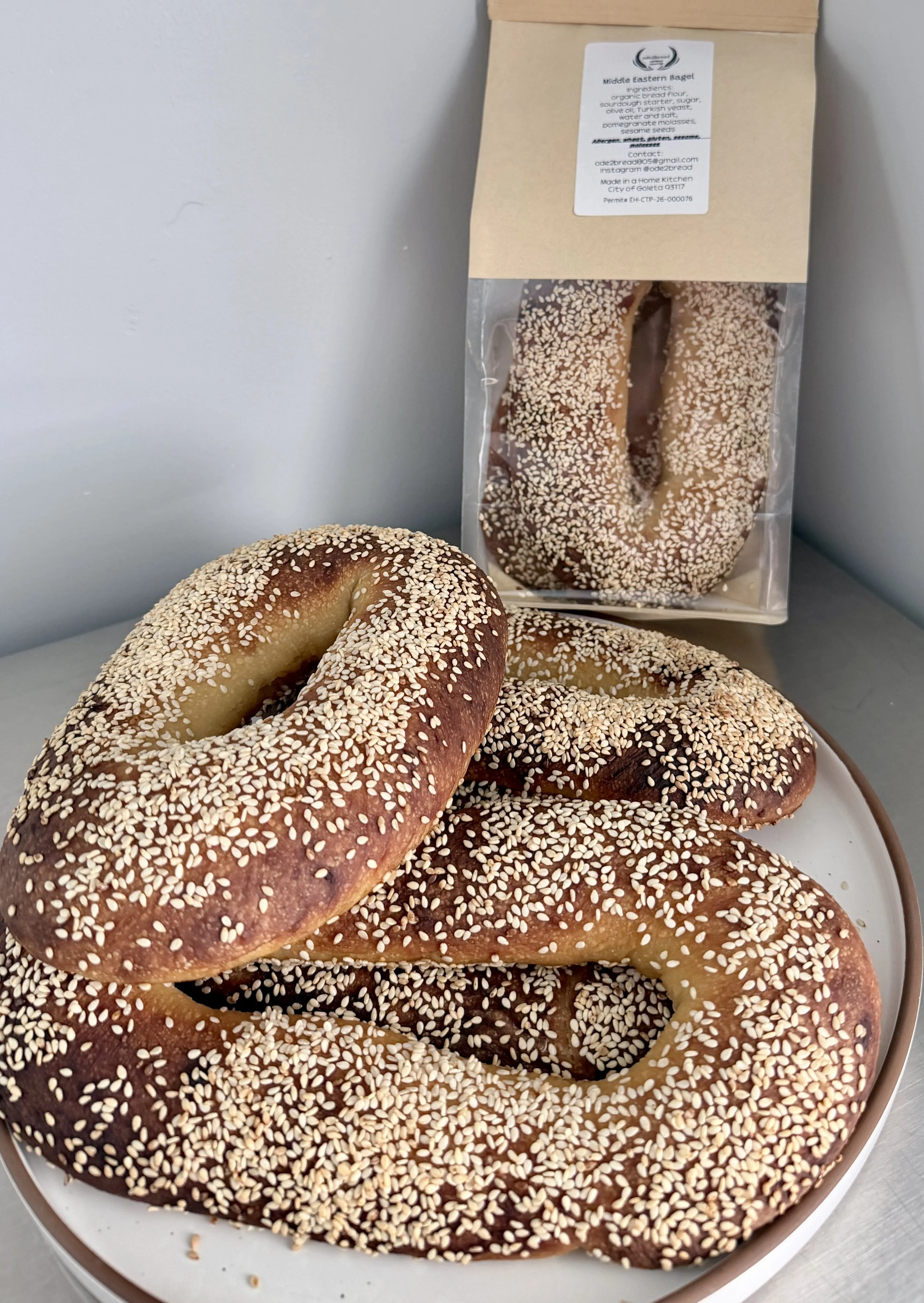 Middle Eastern Sesame Bagel Inspired 
