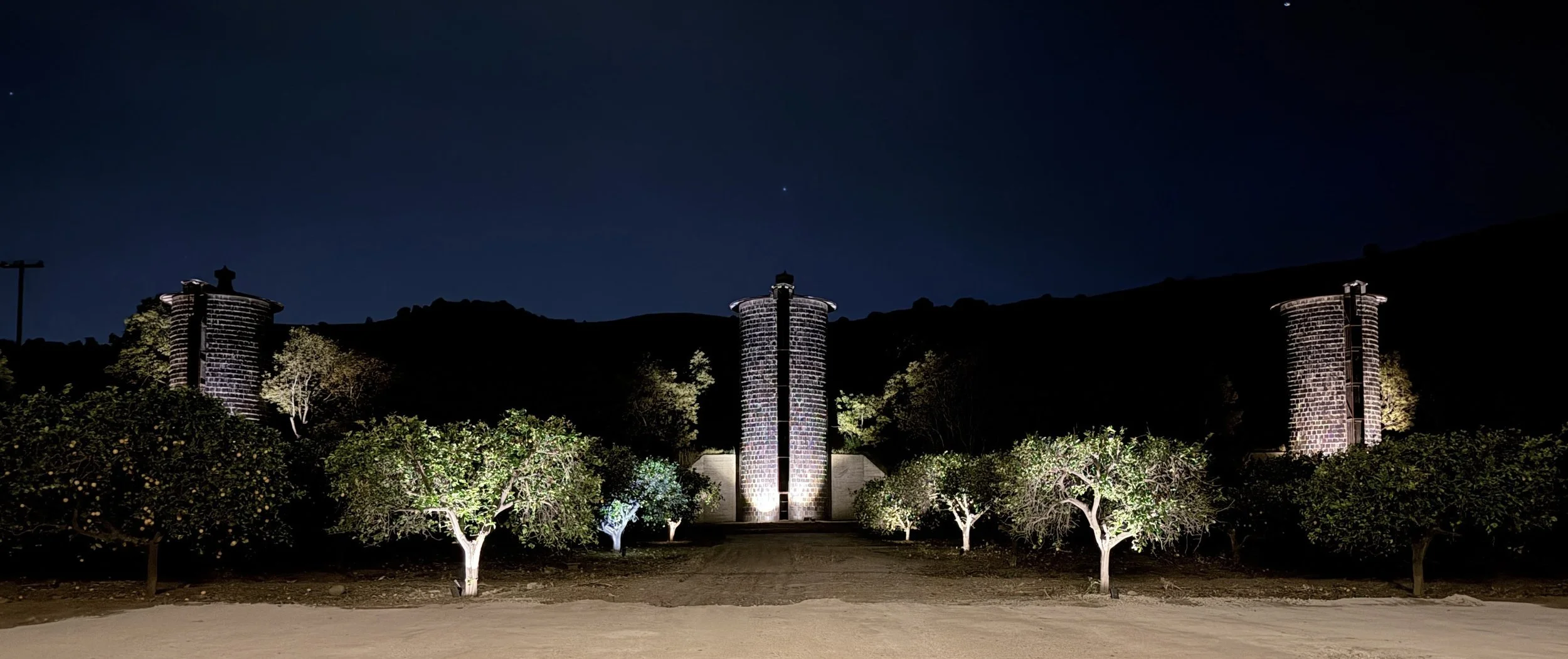 Historic terra cotta silos at Billiwhack Ranch in Ventura County