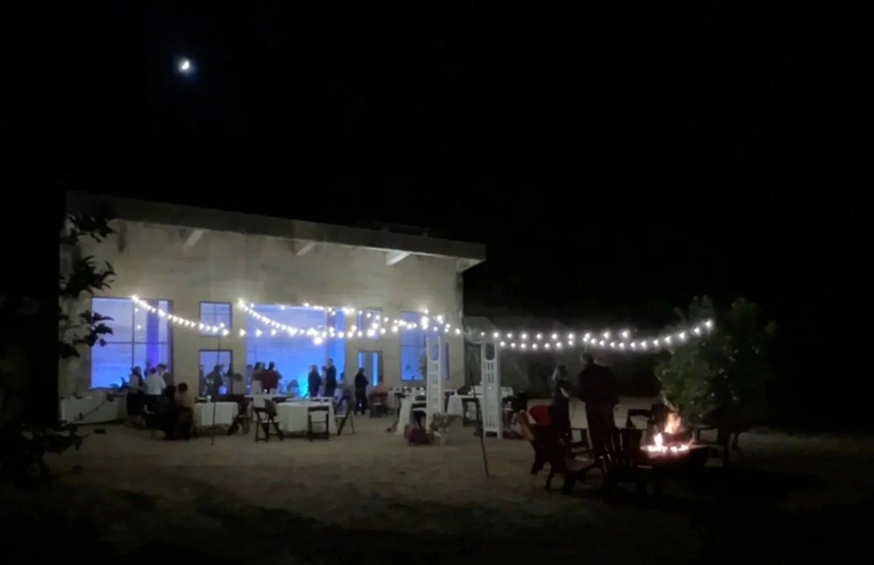Outdoor gathering space at historic ranch in Ventura County