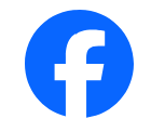 Facebook logo icon with white 'f' on blue background