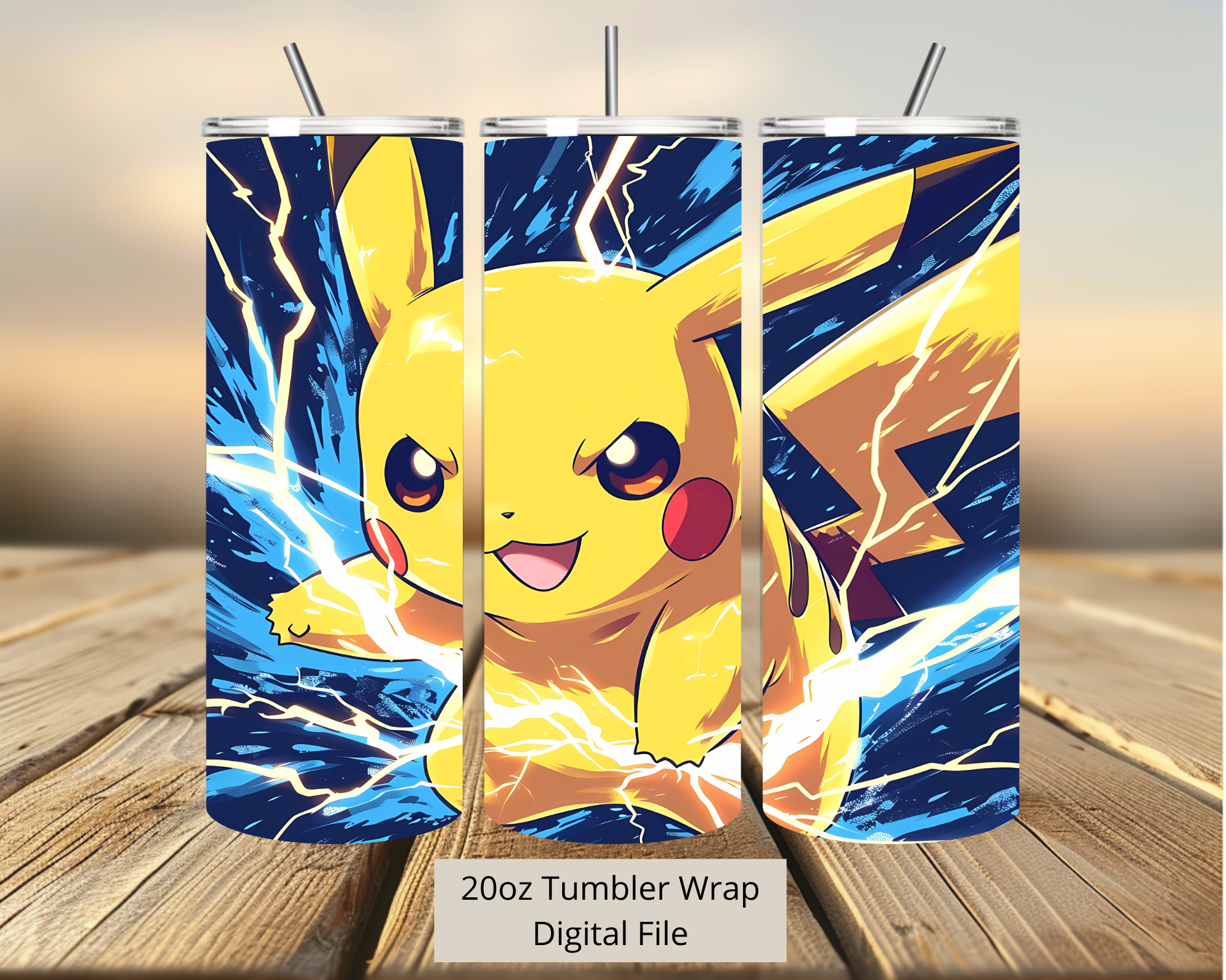 Pikachu Tumbler Digital Download