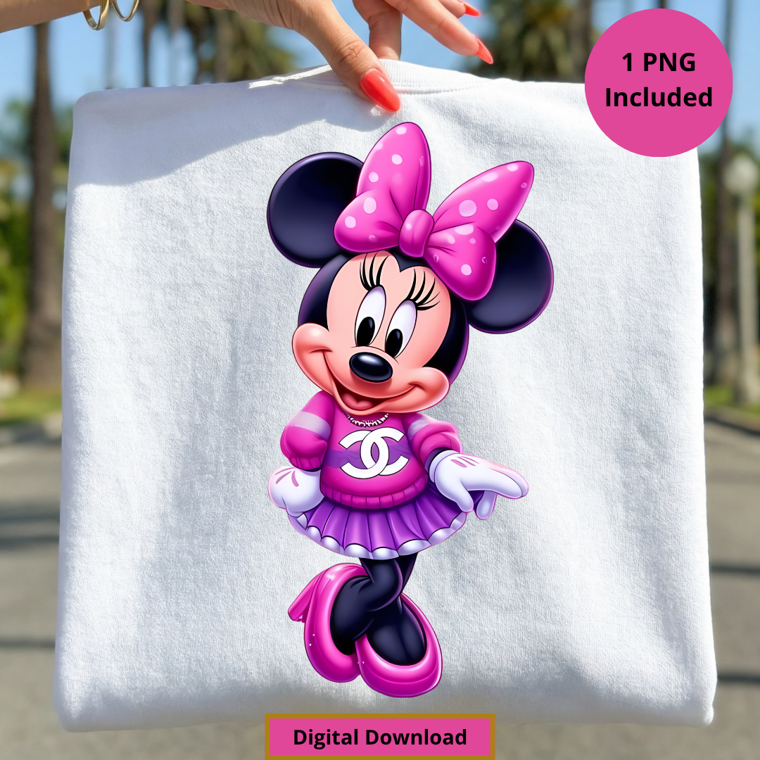 Minnie Chic PNG Digital Download