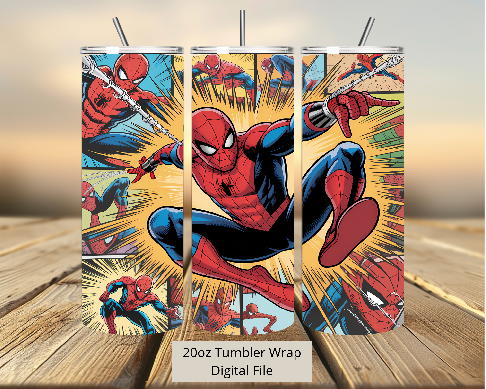 Spiderman Tumbler Digital Download