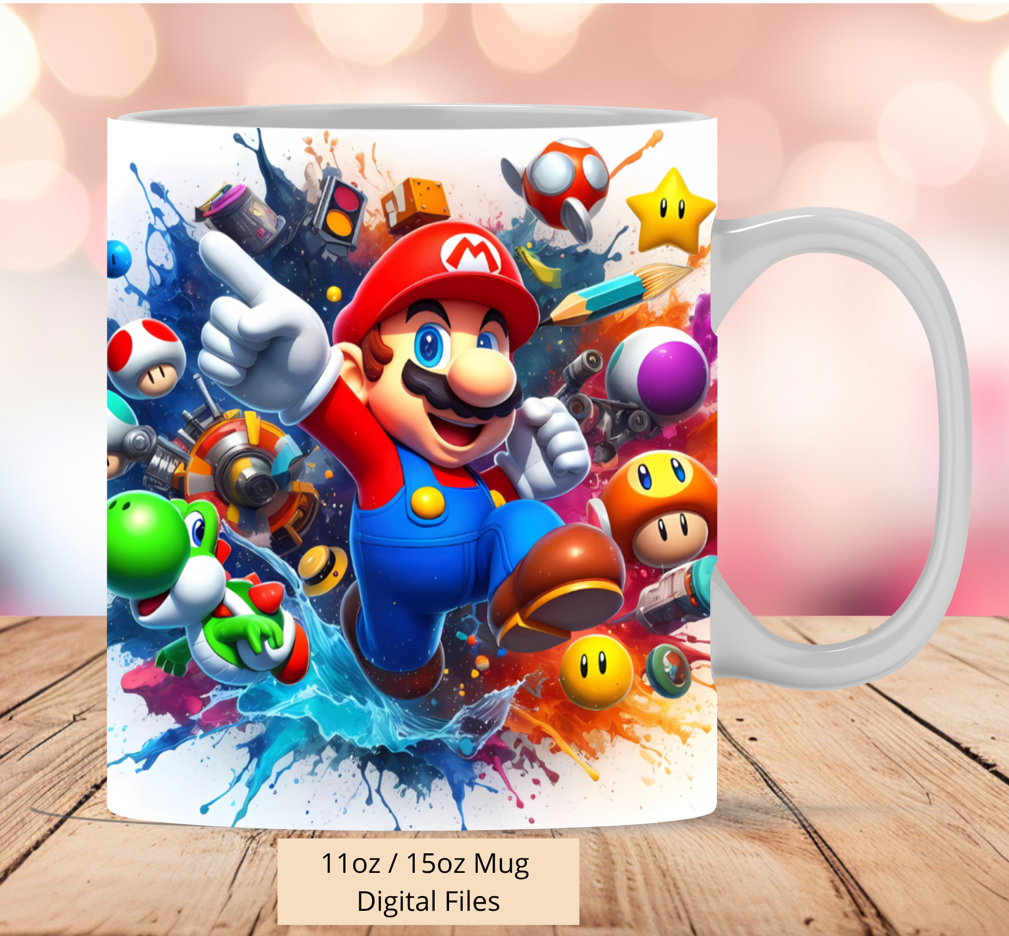 Super Mario Friends Mug Digital Download