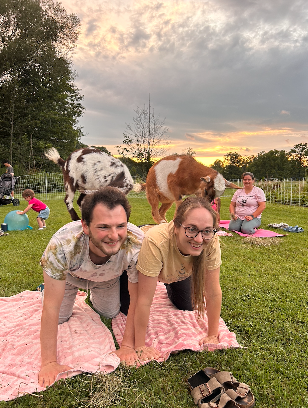 Full Moon Goat Yoga