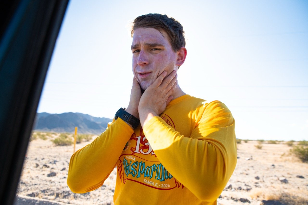 Marshall (TSP PACER) Applies Sunscreen 