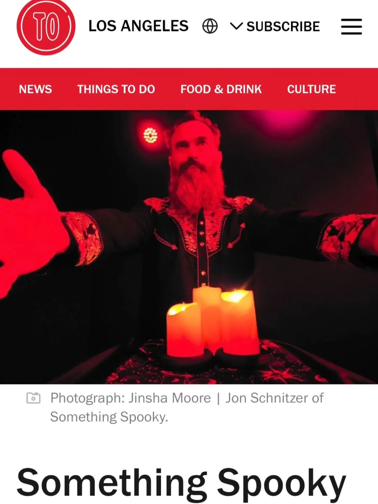 🙏🏻Timeout LA😱Are you ready to scream and laugh?🕯️Something Spooky, the award-winning, genre-bending, paranormal comedy show, haunts @dynastytypewriter Sat Sep 19 7pm👻
Grab your tickets while you can‼️
🔦Written &amp; performed by @thejonschnitze