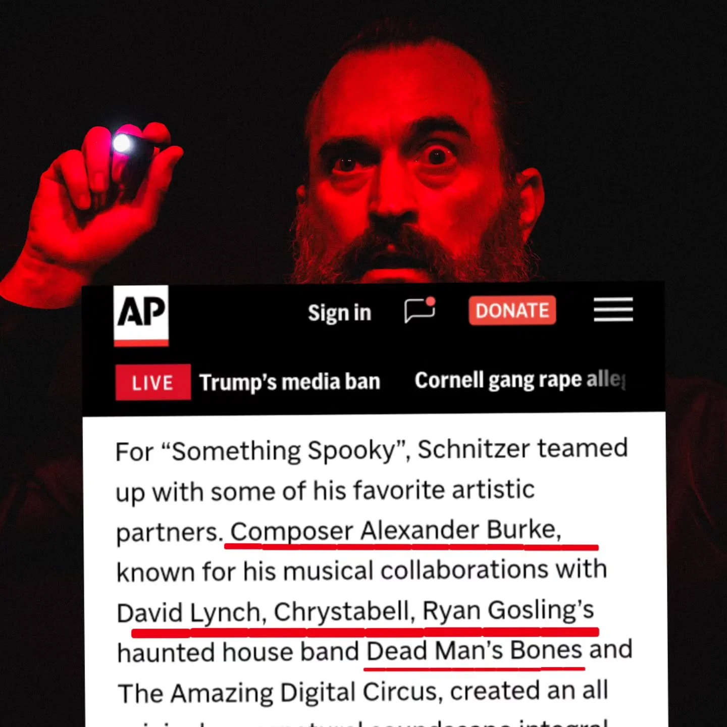 Something Spooky the paranormal comedy show that's gonna give you goosebumps is coming to @sohoplayhousenyc Oct 24 for our off-Broadway premiere! As I tell hair-raising stories the haunting soundtrack that sends chills down your spine was written and