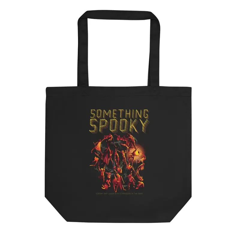 Something Spooky small canvas tote