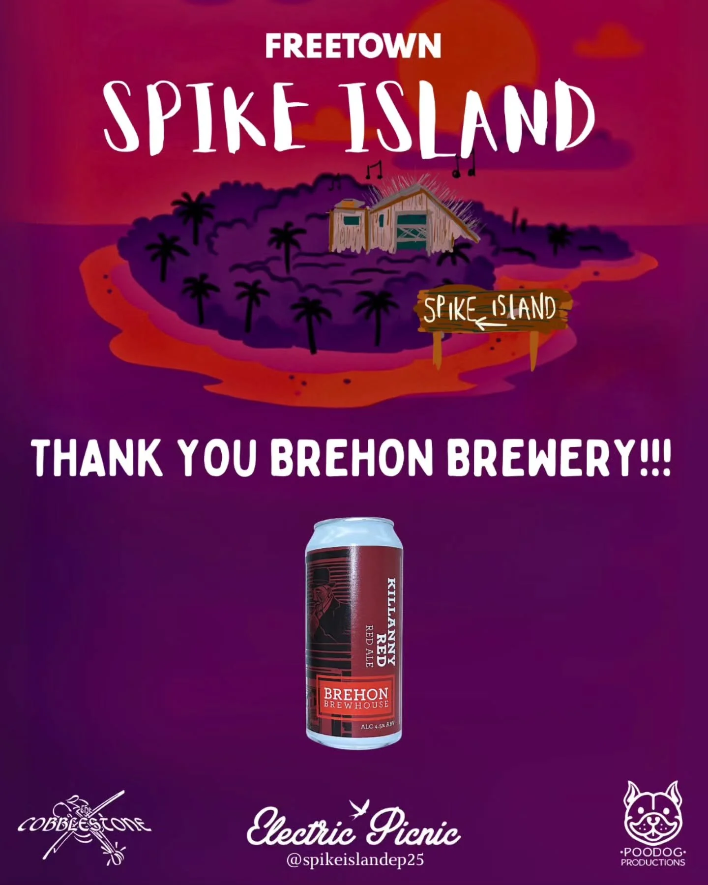 Big love to the legends at @brehon_brewhouse in Monaghan for keeping the backstage crew stocked up with their amazing beer all weekend! 🍻

Musicians, artists, and staff were all buzzing thanks to your brews &mdash; the perfect fuel after long days (