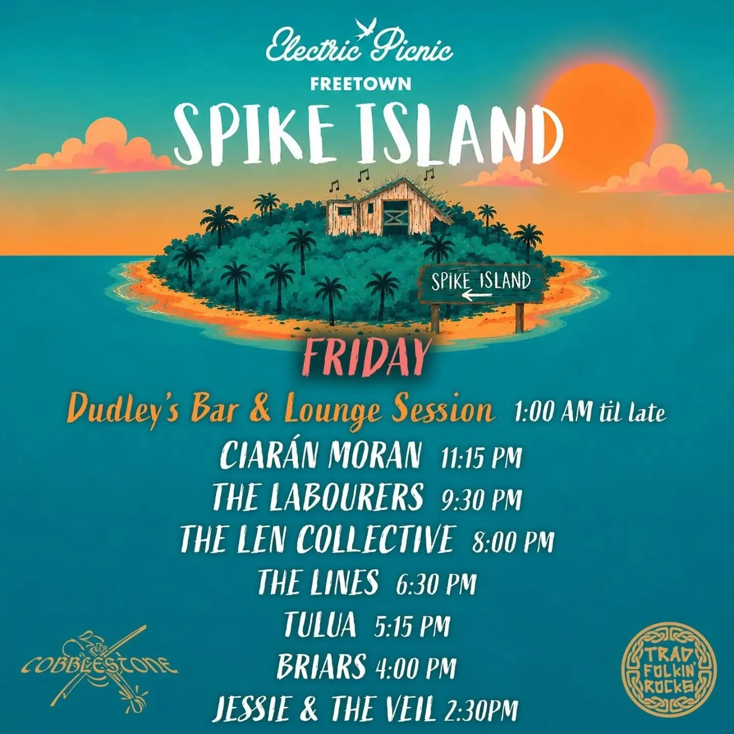 Friday is going to be 🔥
So excited to have this lineup!

@ciaranmoranmusic 
@thelabourersofficial 
@hello__len 
@tulua_music 
@briarsband 
@jessieandtheveil 
@dudleyspub