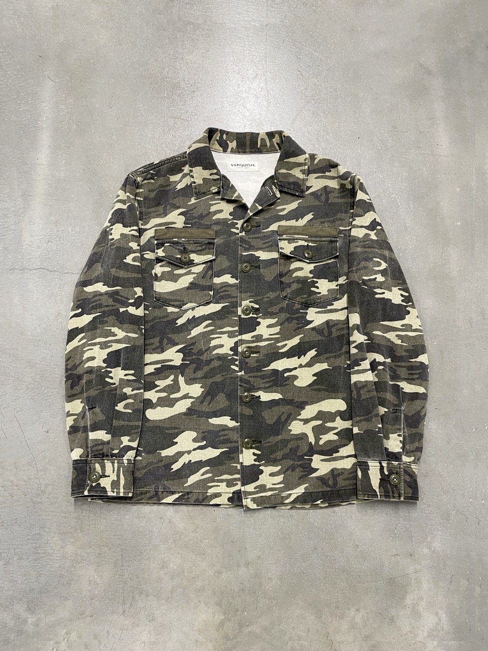 VANQUISH Camouflage Military Shirt