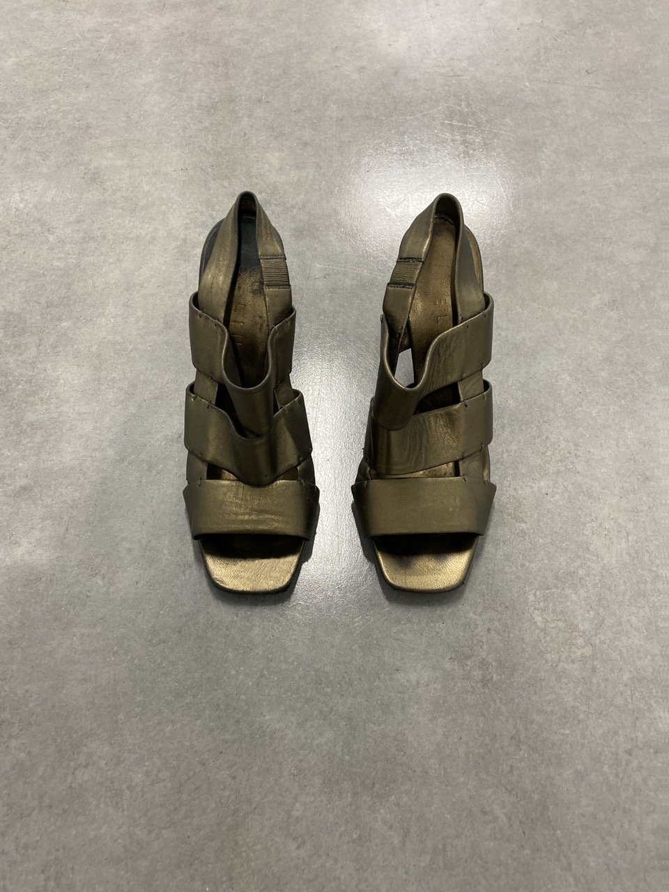 Celine Gold Gladiator Heels