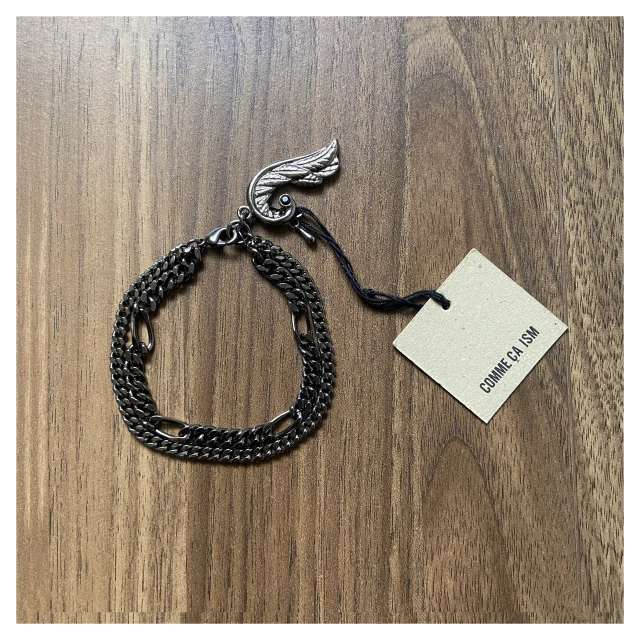 COMME CA ISM 2- Row Baroque Charm Bracelet