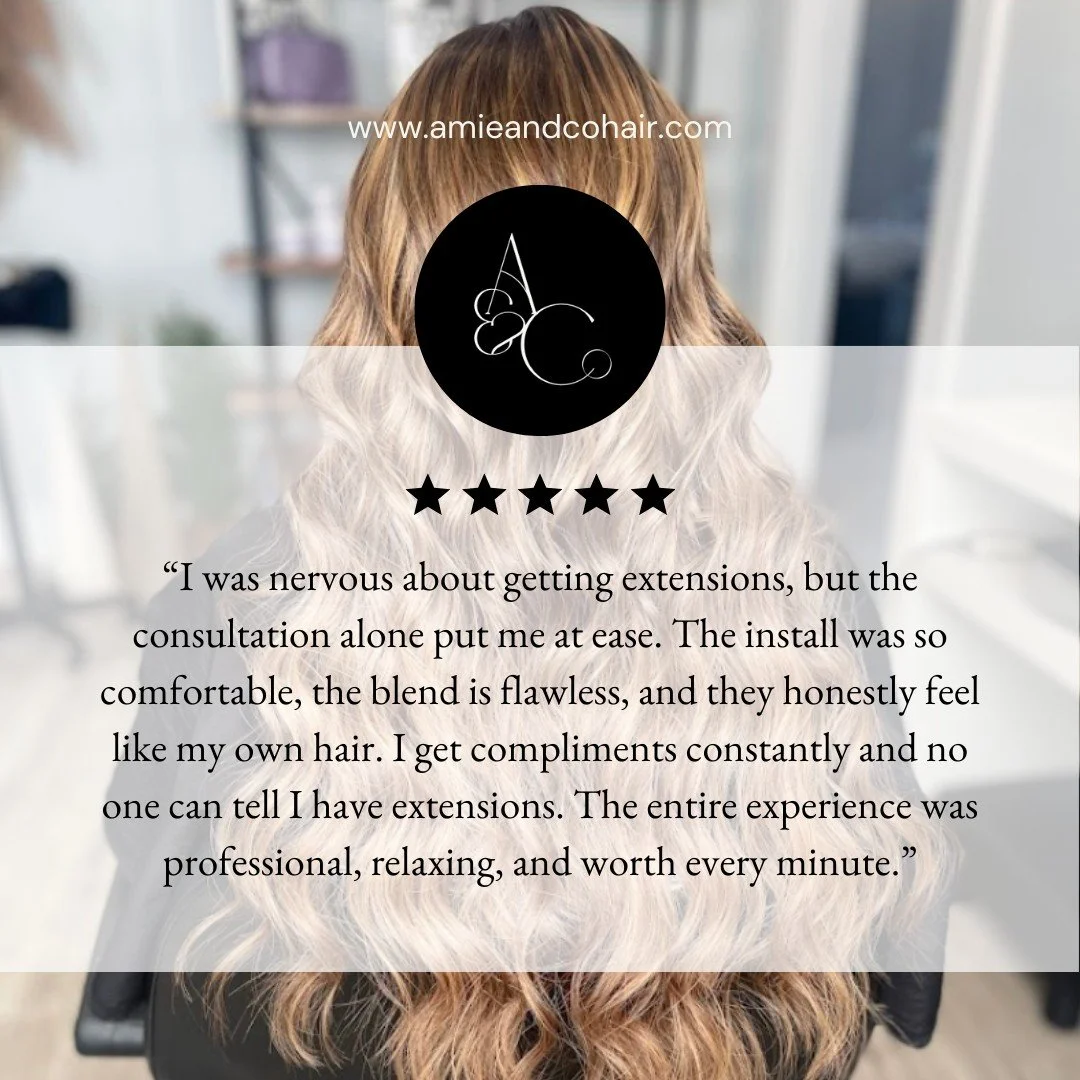 This is exactly how extensions should feel &mdash; natural, comfortable, and confidence-boosting.

👉 Book a consultation to see if extensions are right for you.

https://www.amieandcohair.com/
