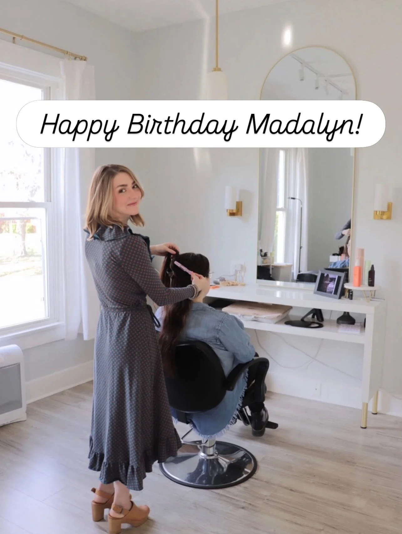 Happy Birthday, @color_me_mads 🎉

Another year older, another year of making magic happen behind the chair &mdash; and somehow still being one of the most genuinely good humans in the room. That&rsquo;s a rare combo and we don&rsquo;t take it for gr