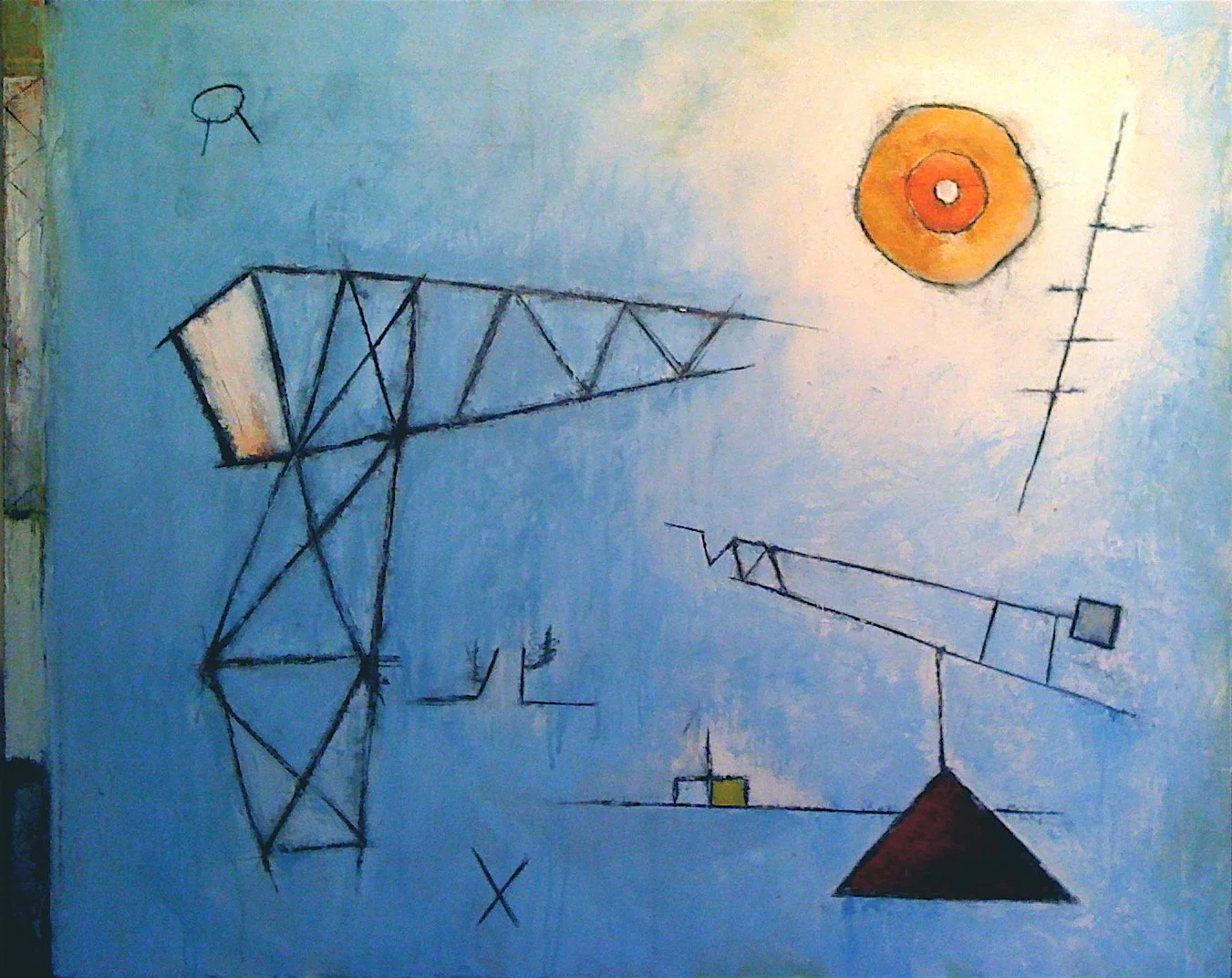Dogpatch Cranes, 24" x 30"