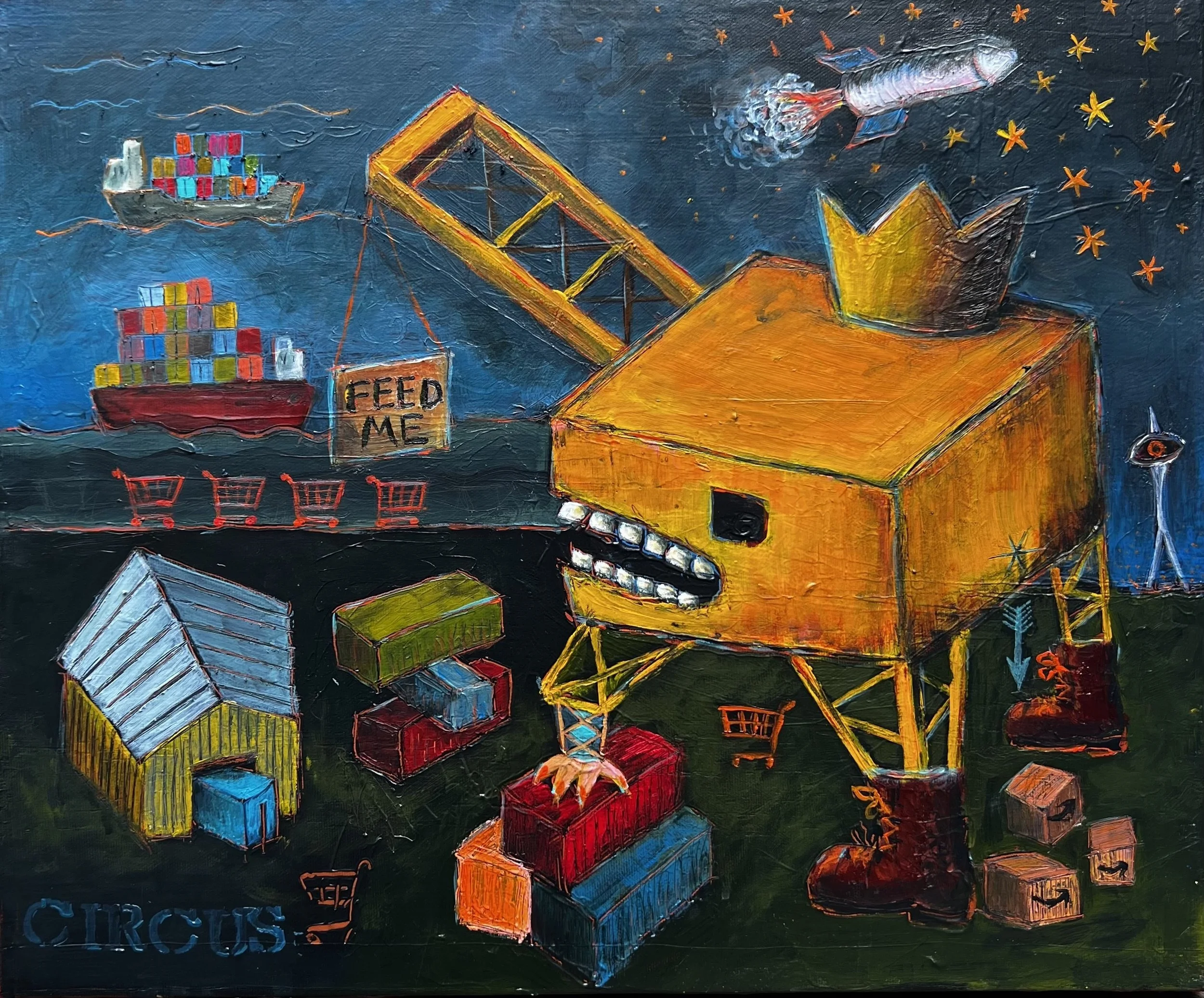 Feed Me, 14" x 17"