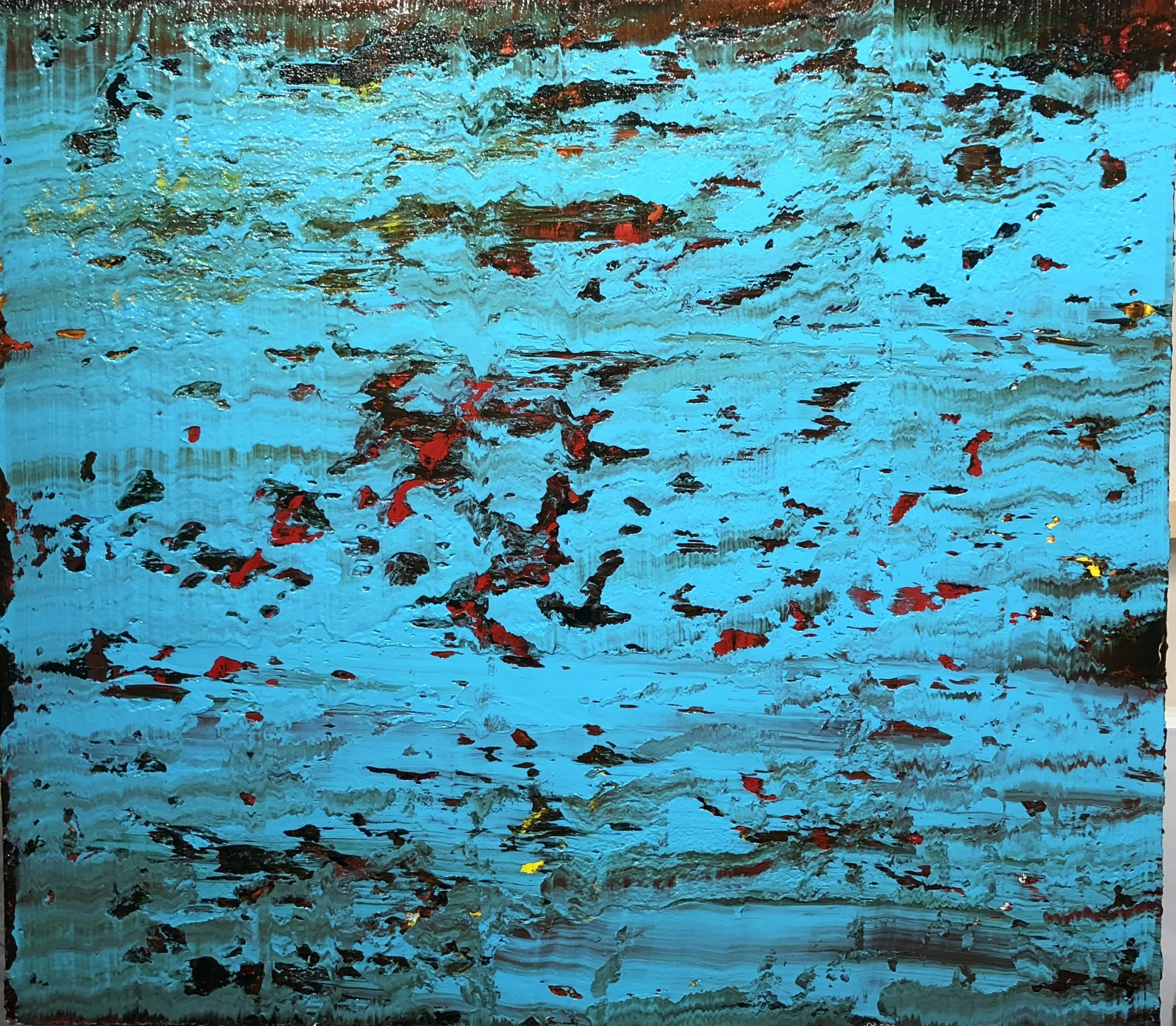 Fire by the Sound, 32"x36".