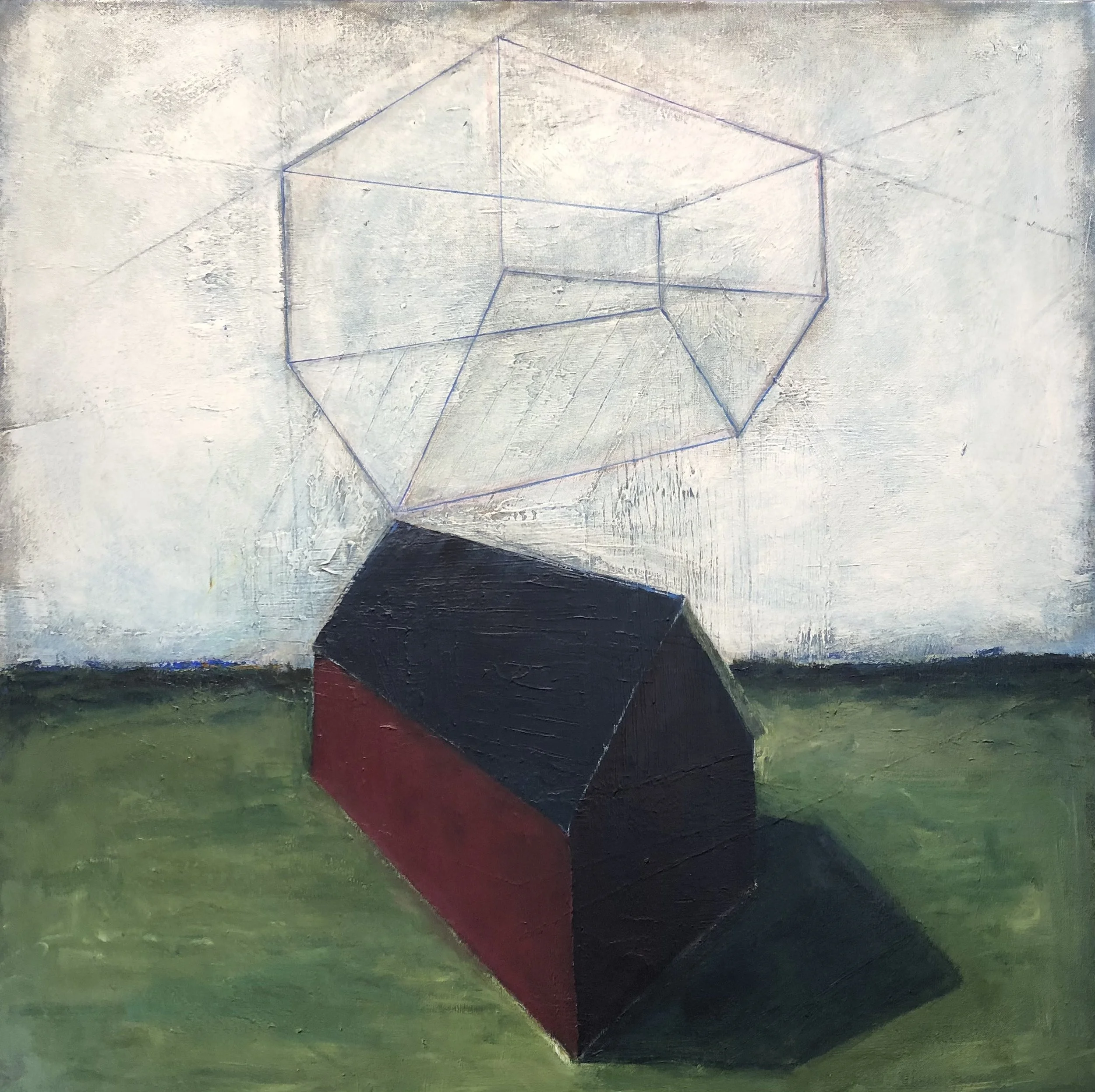 Greener Pasture, 30" x 30" (sold)