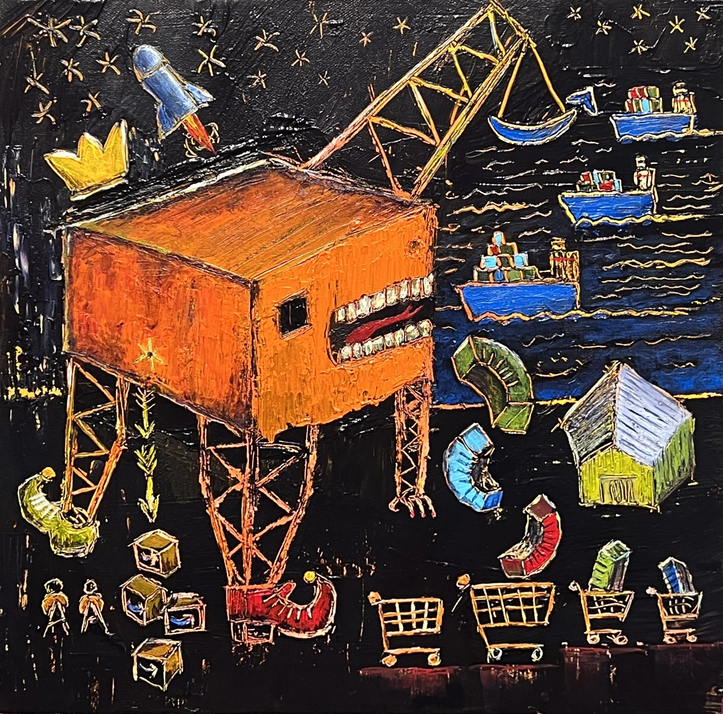 The Nativity, 14" x 14"