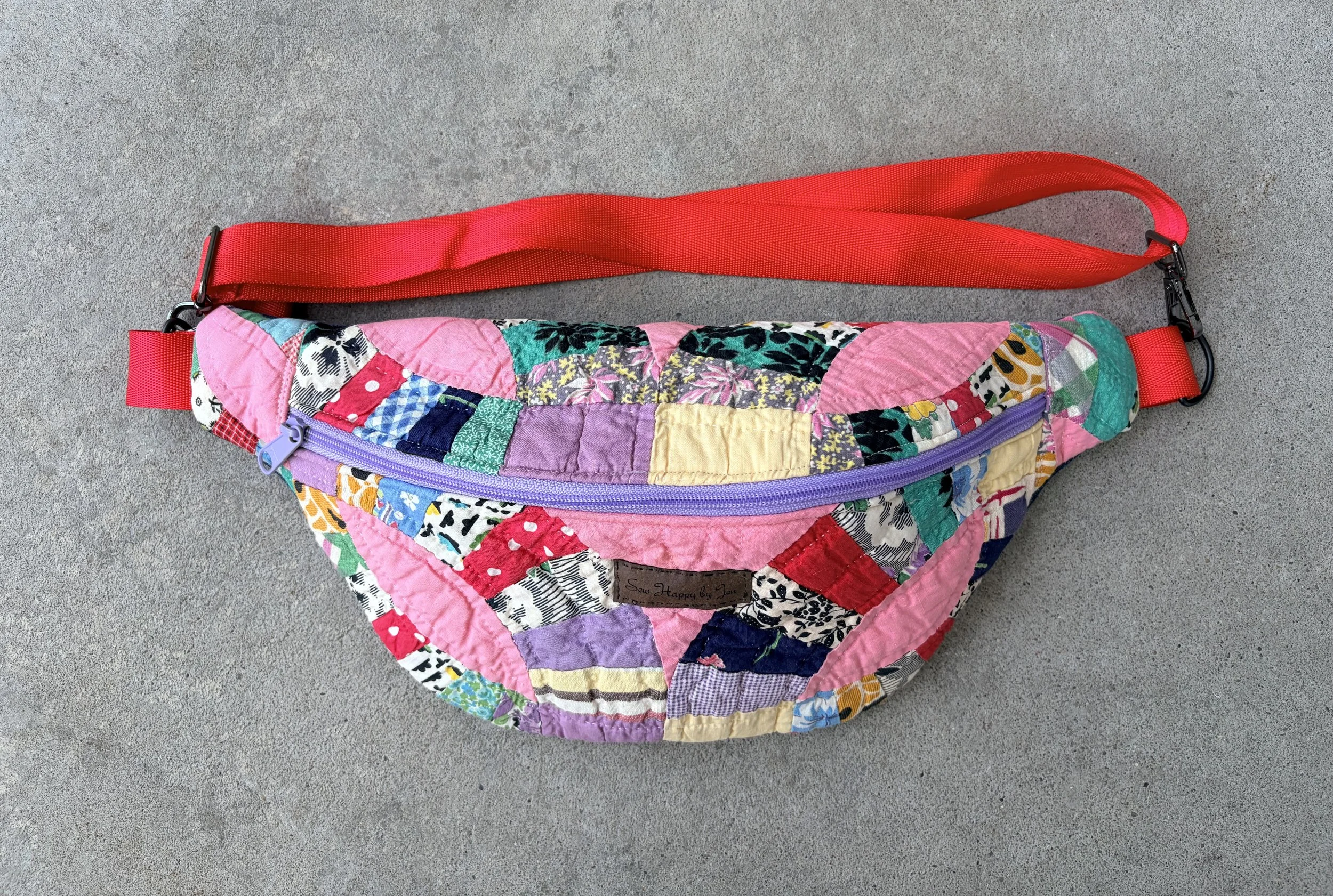 Pink Double Wedding Ring Crossbody No. 2