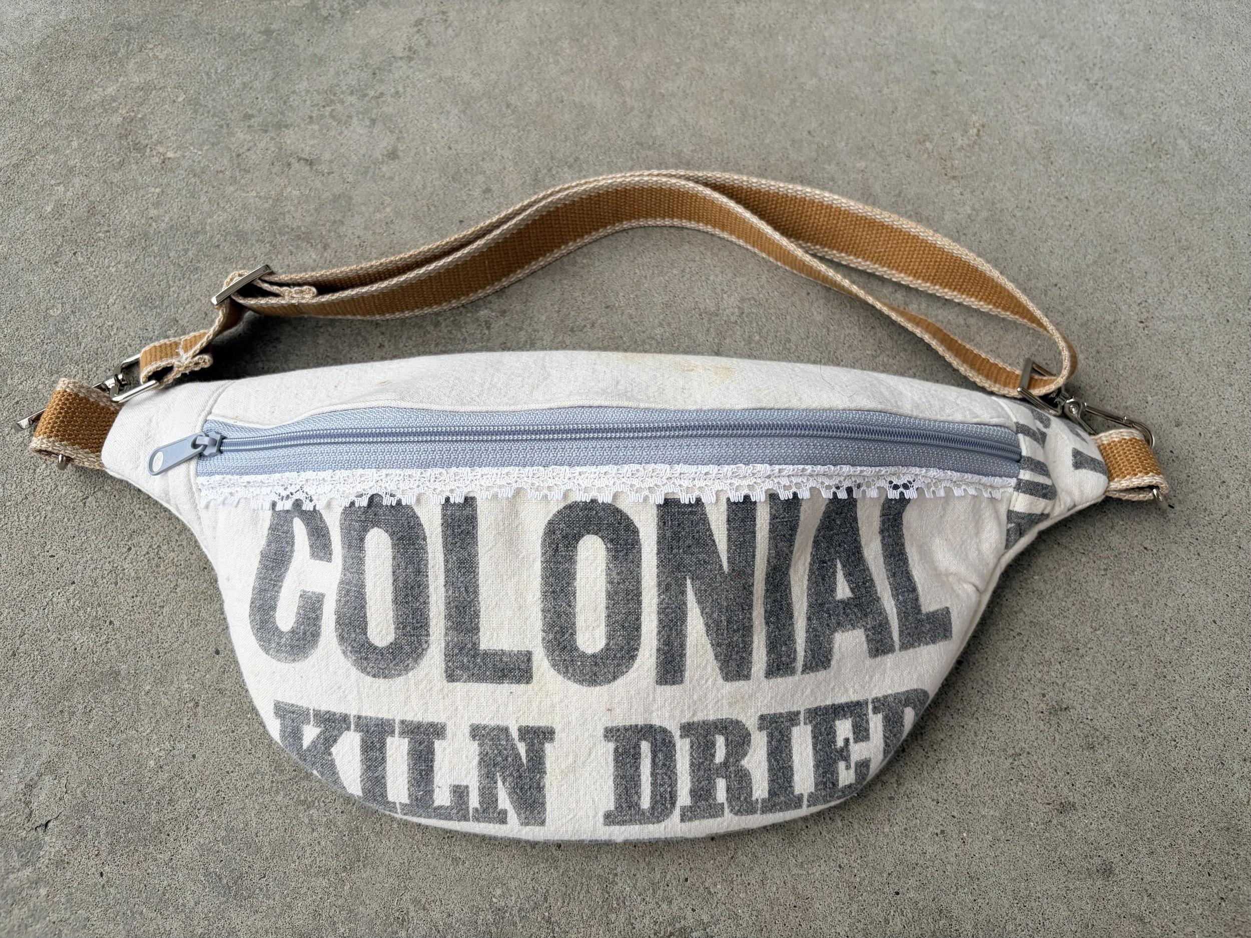 Vintage Colonial Salt Sack Bum Bag
