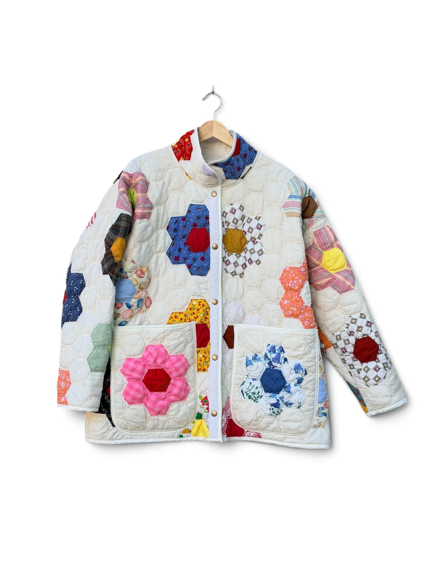 Grandmother's Flower Garden Heirloom Jacket | Size L
