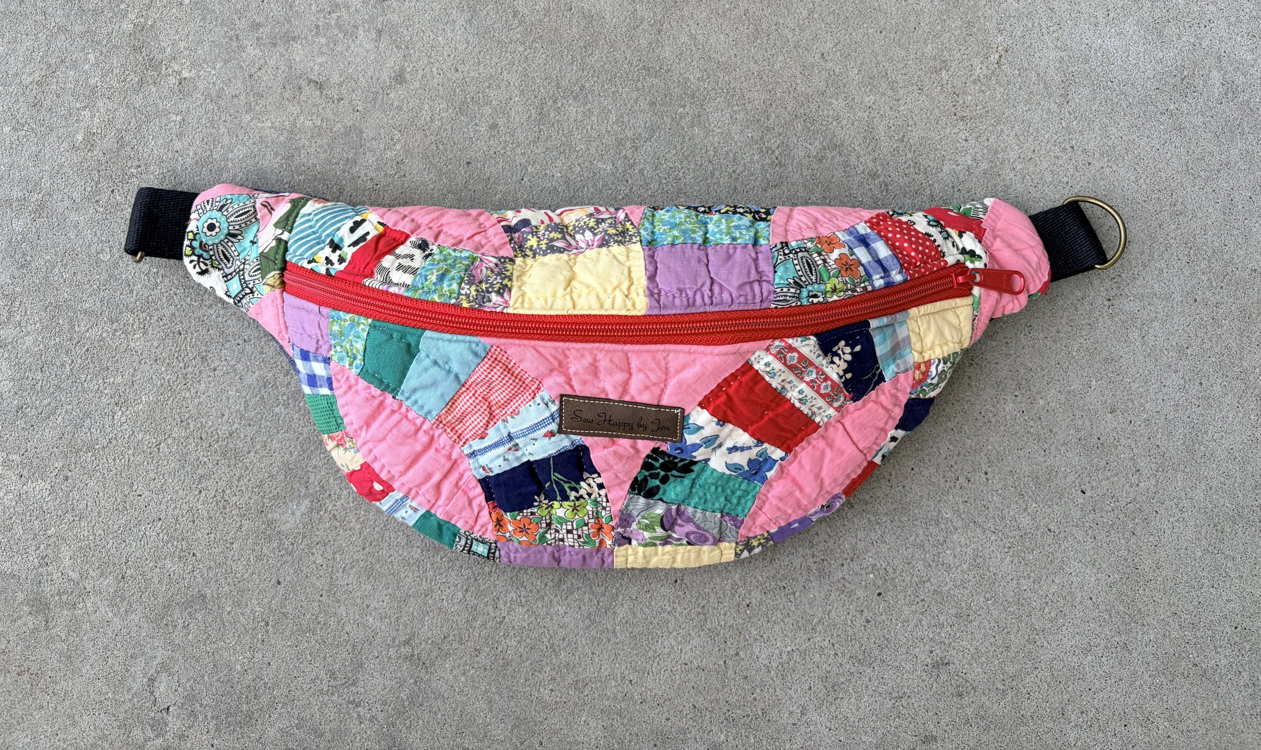 Pink Double Wedding Ring Crossbody
