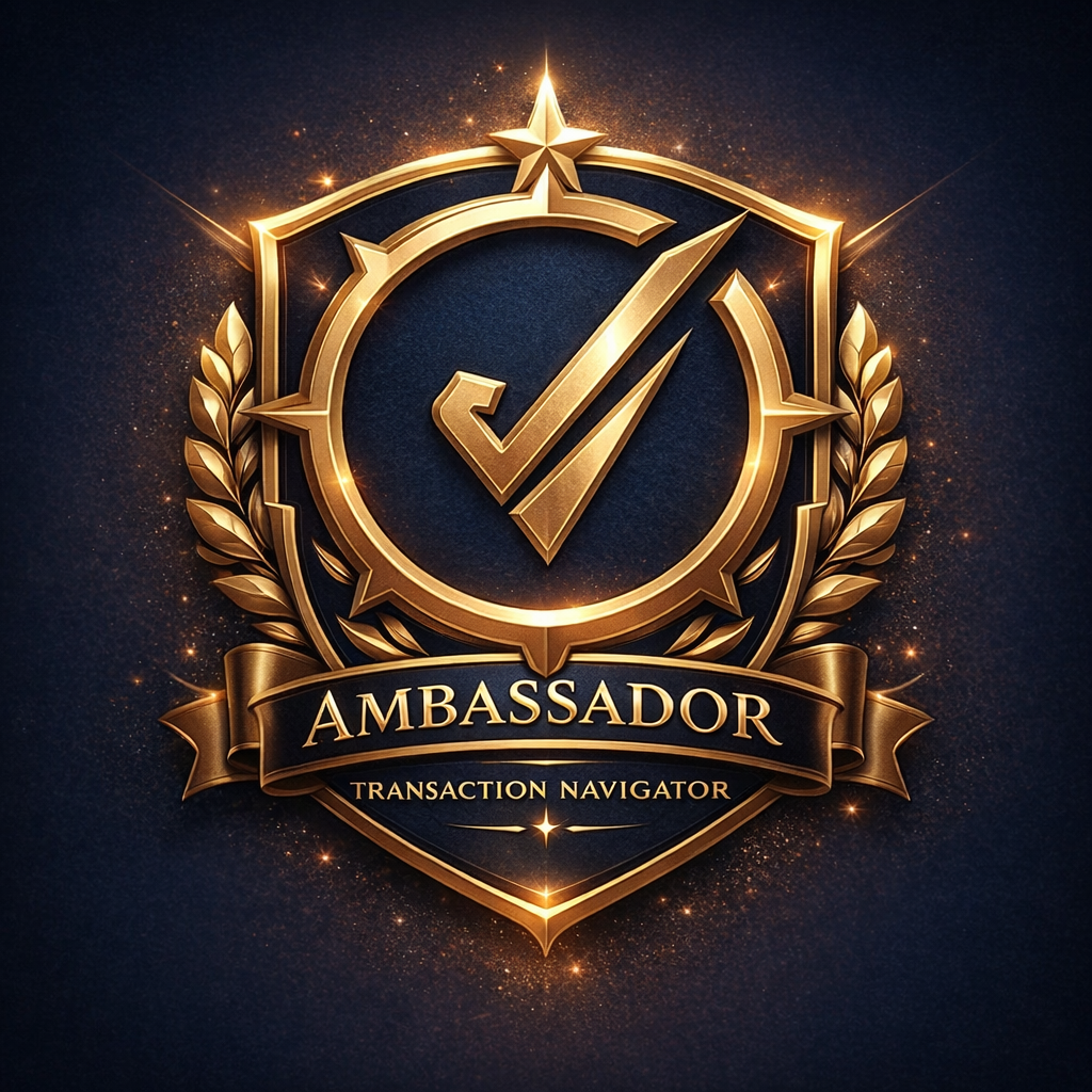 TransAction Navigator Ambassador badge with shield and checkmark design representing verified ambassador access.