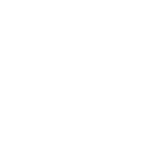 White arrow pointing downward and to the right on a black background.