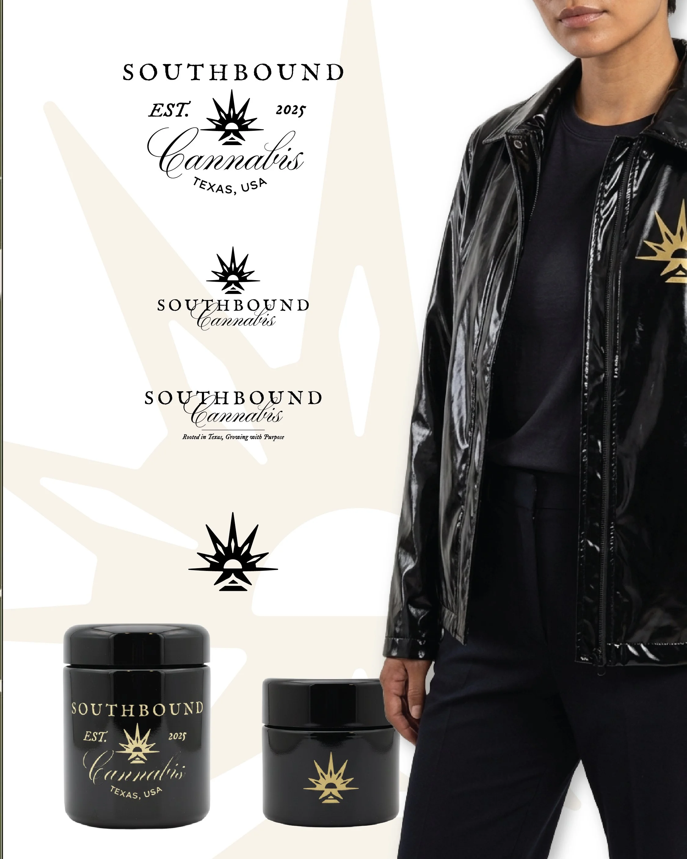 Southbound Cannabis Logo System + Jars