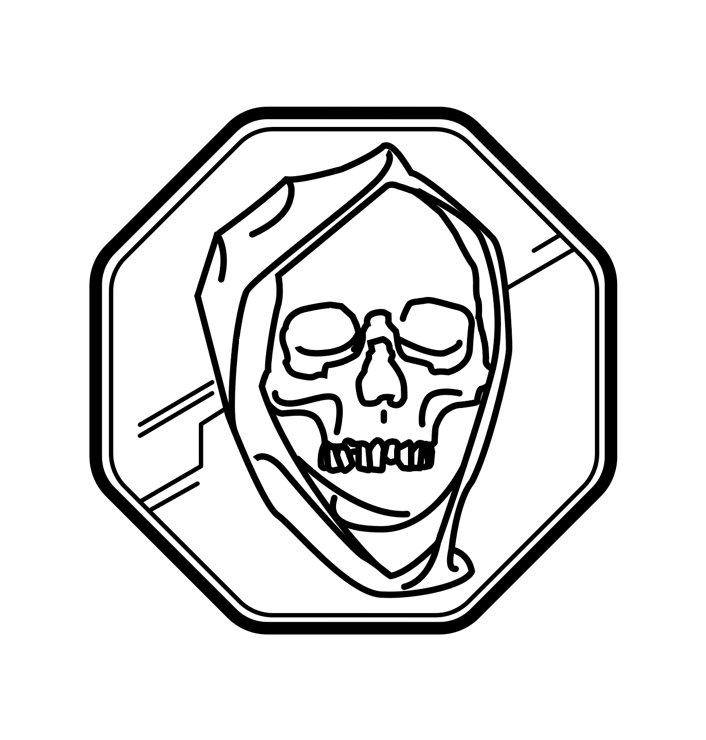 Hooded Skull Logo