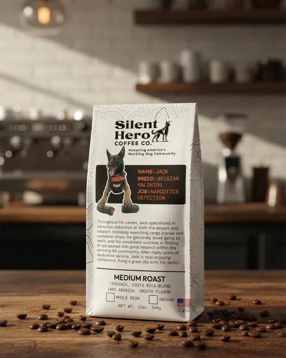 Silent Hero, K9 Jack Label Design