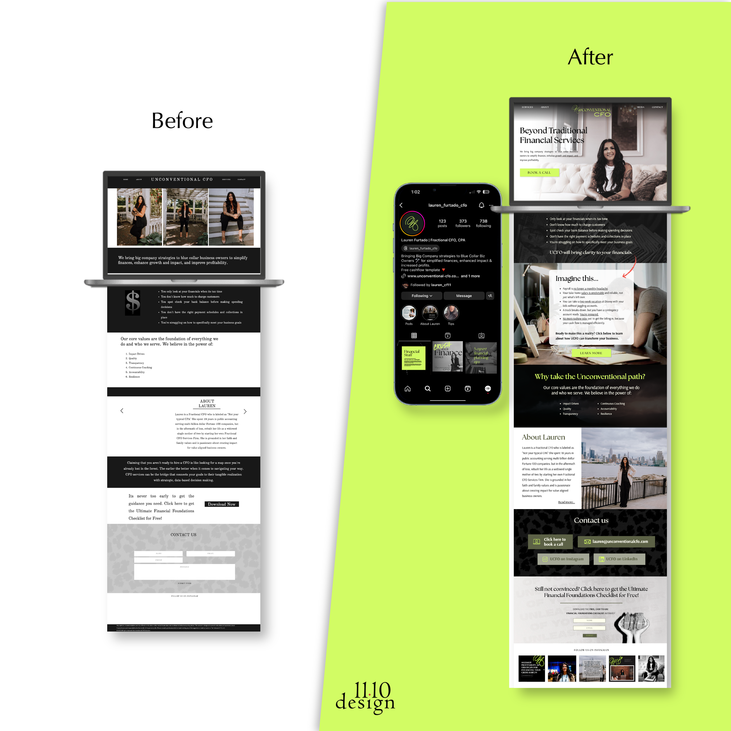 UCFO Digital Design, Before / After
