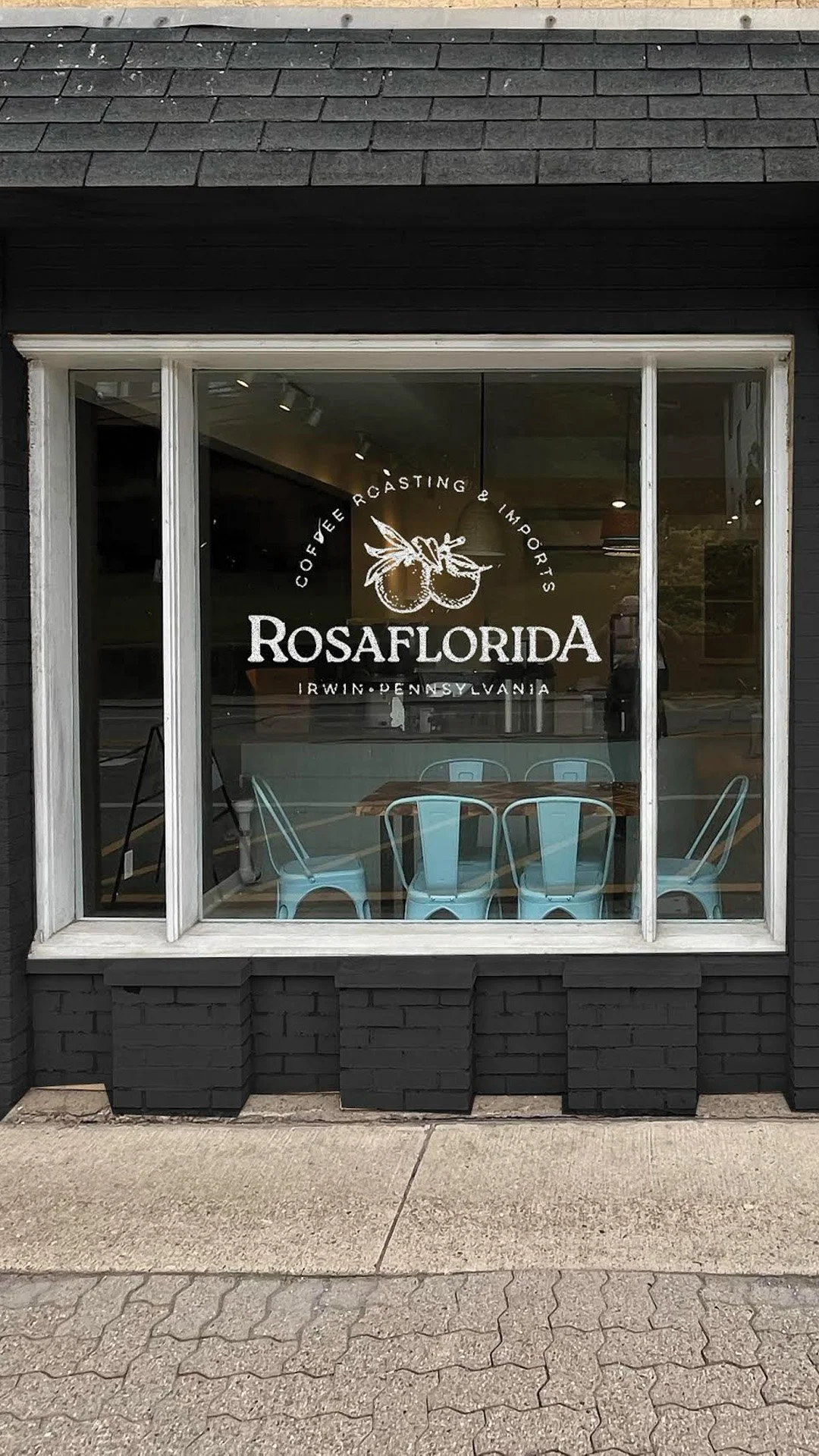 Rosa Florida Coffee Window Lockup