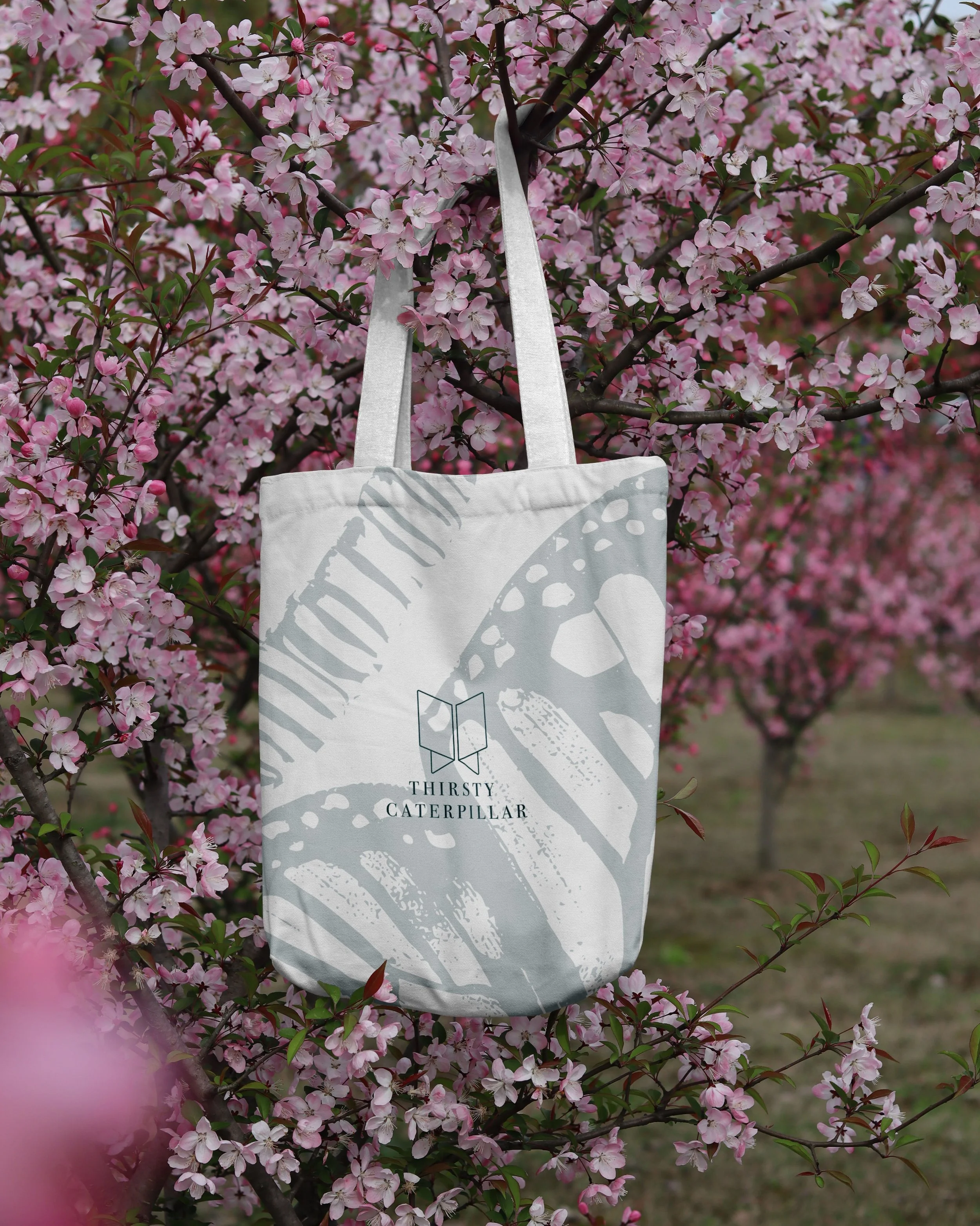 Thirsty Caterpillar Tote Bag Concept