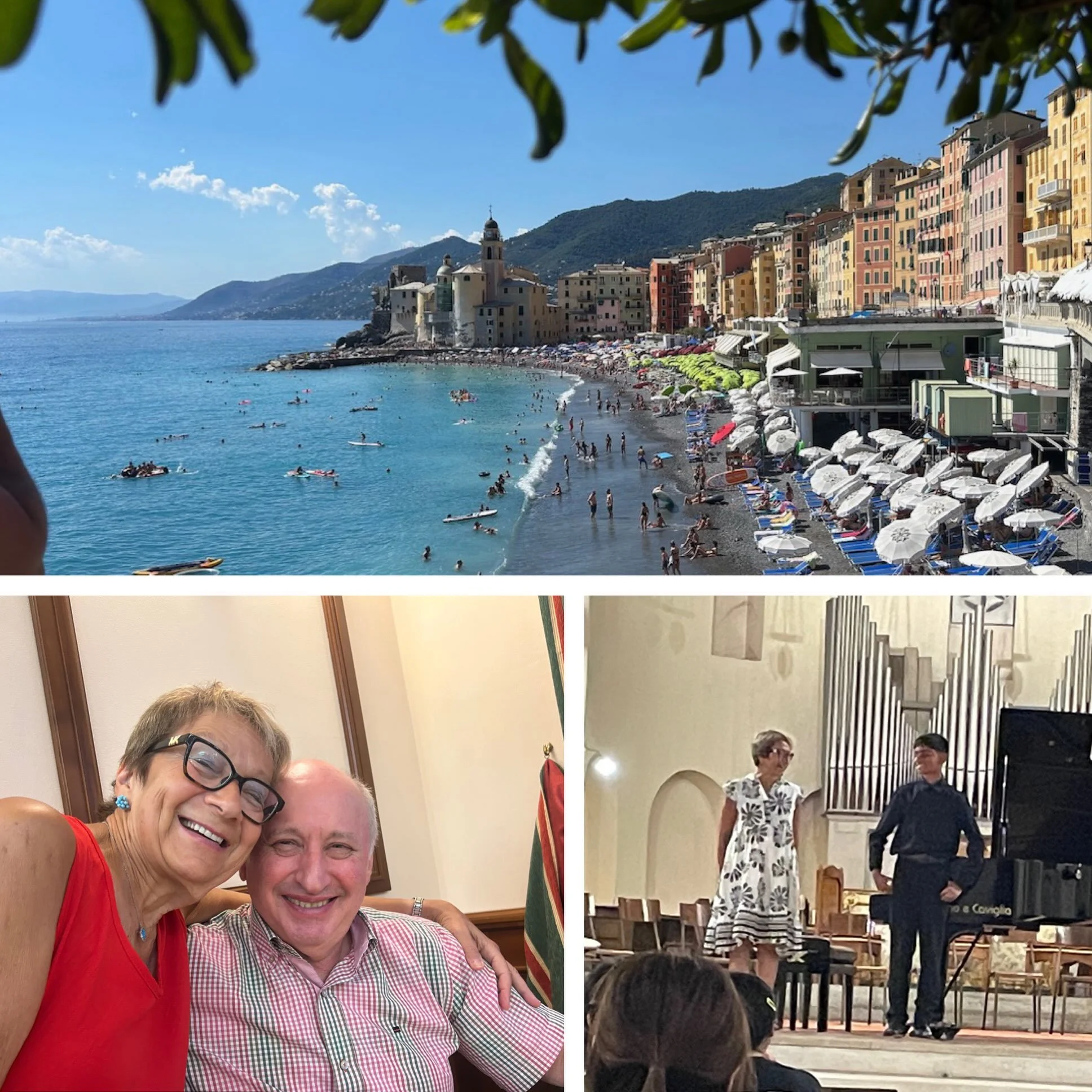 Braving the July European heat, Carolyn Warner, violinist and pianist in The Cleveland Orchestra, performed and taught at the InterHarmony International Music Festival in Acqui Terme, Italy. 
🇮🇹🎶 In addition to faculty collaborations, Carolyn coac